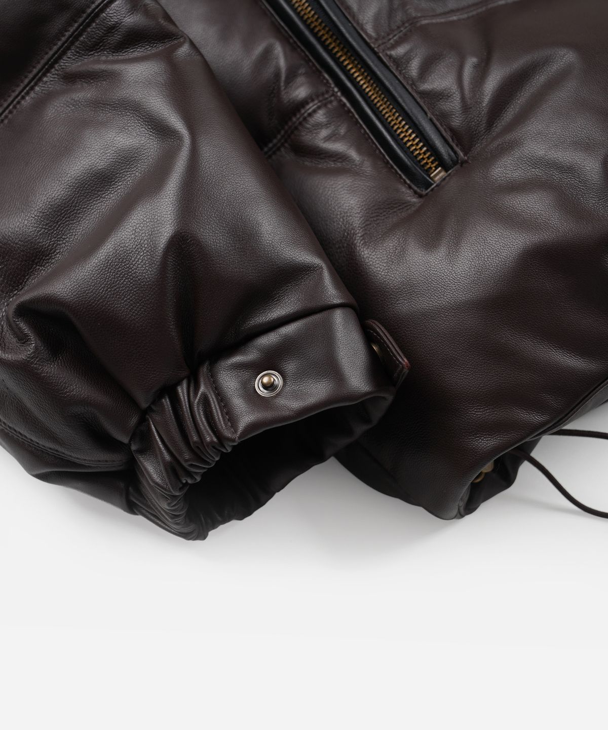 프리즘웍스(FRIZMWORKS) SNOWDON LAMBSKIN DOWN JACKET _ BROWN