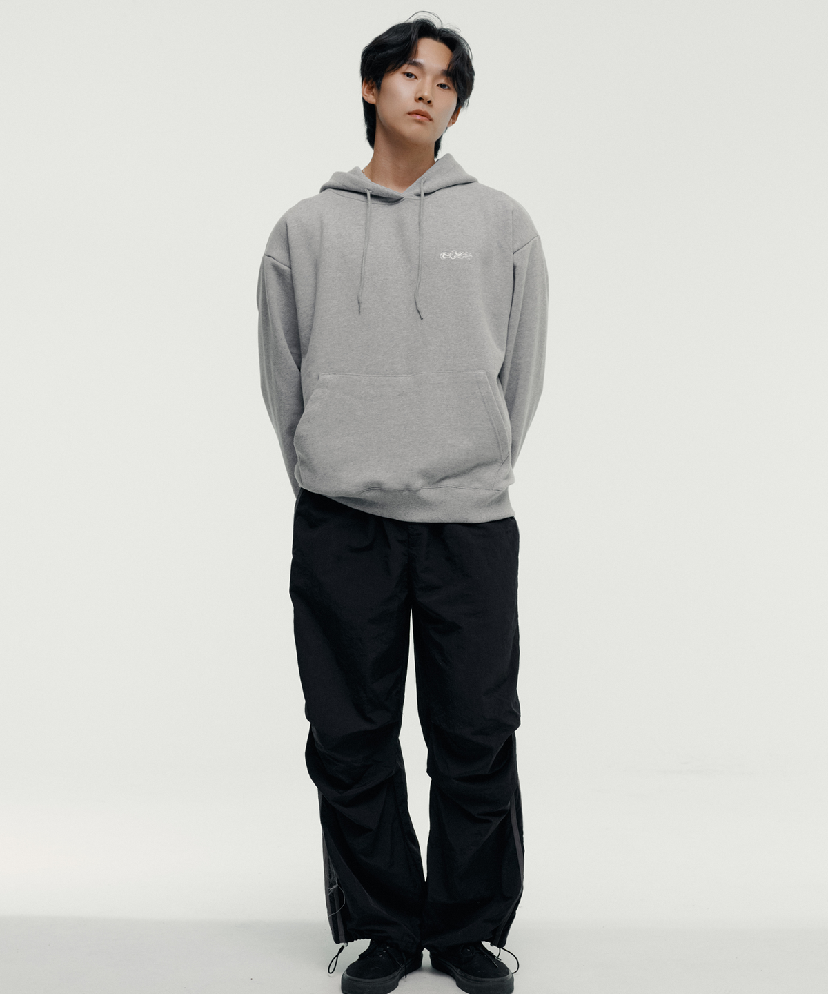 토치(TORCH) TORCH BEGINS HOODIE ［MELANGE GREY］