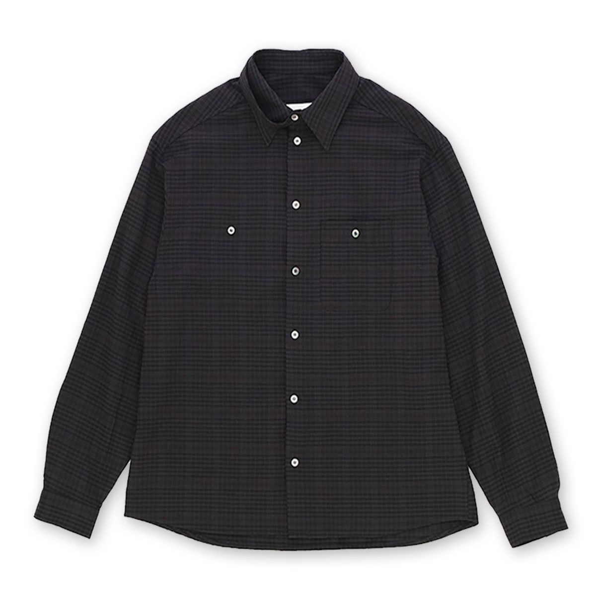 사일육공(FOURONESIXZERO) TRANS COLLAR SHIRTS 0004_VER BALANCE(BLACK)