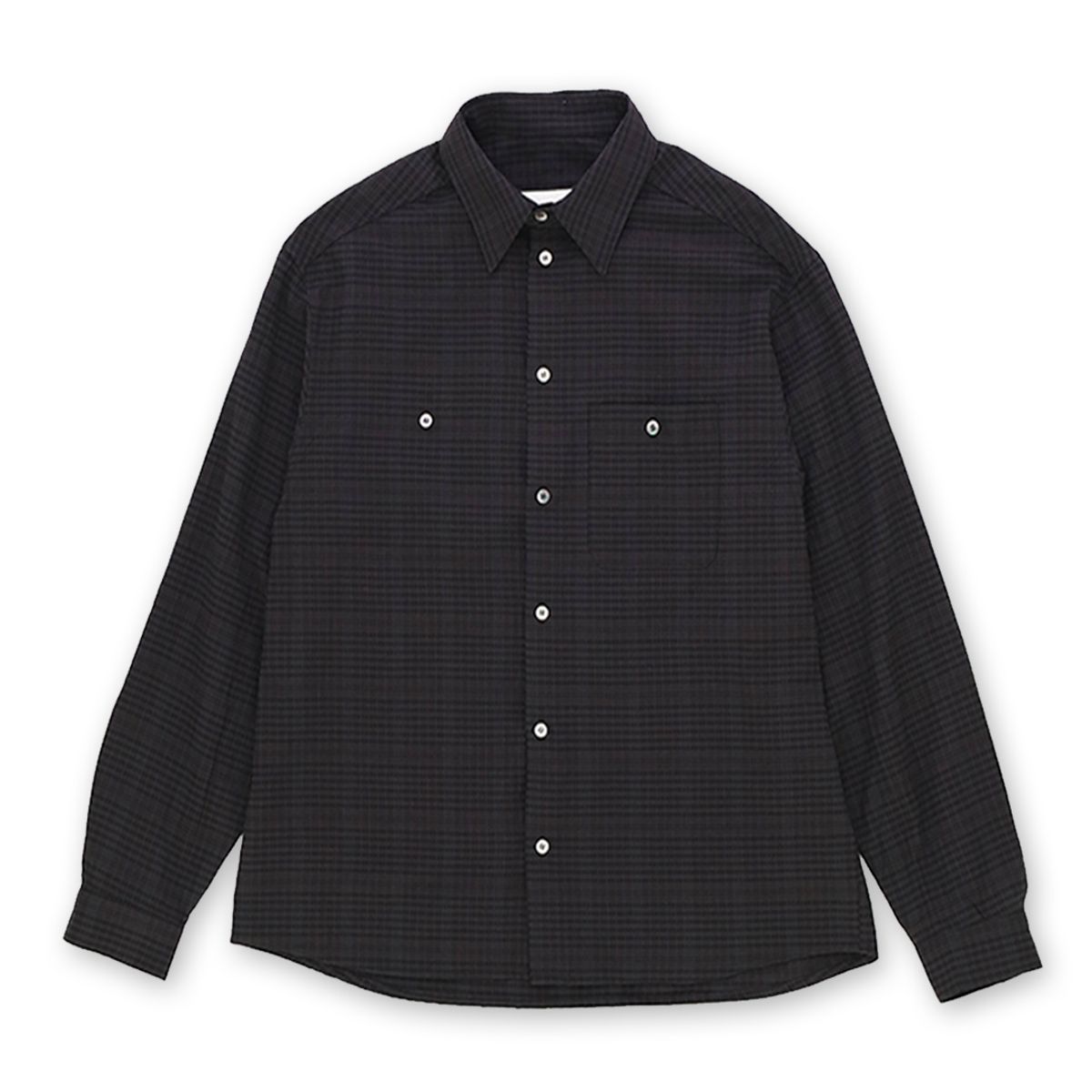 사일육공(FOURONESIXZERO) TRANS COLLAR SHIRTS 0004_VER BALANCE(BLACK)