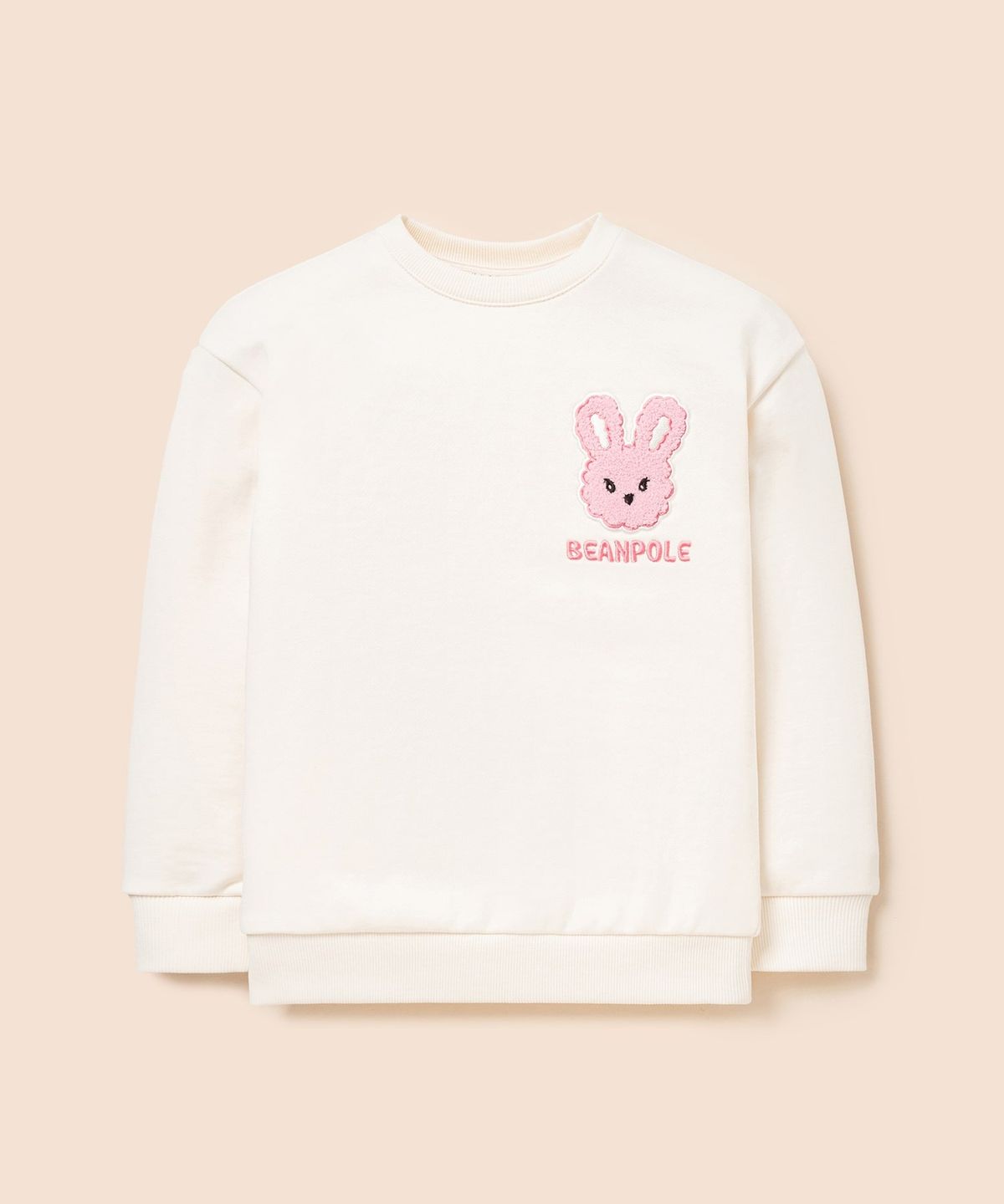 빈폴 키즈(BEANPOLE KIDS) 부클자수 토끼 빙키 스웨트 셔츠  아이보리 (BI5X41U030)