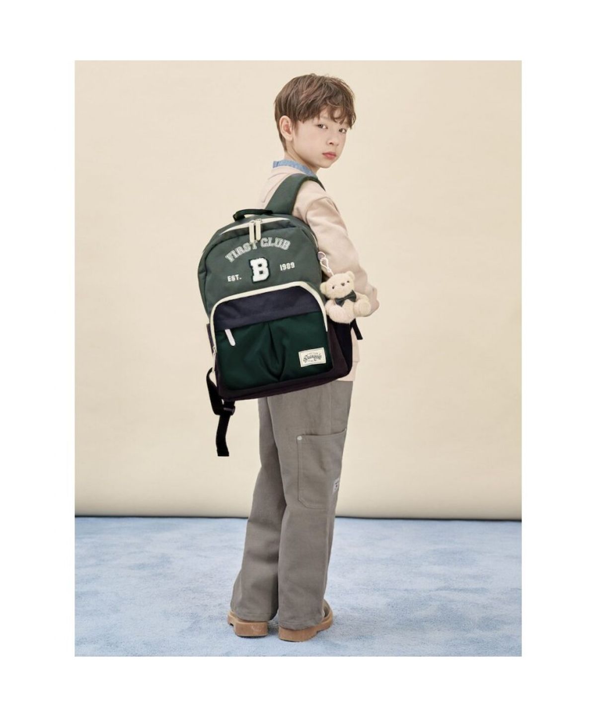 빈폴 키즈(BEANPOLE KIDS) 자수 곰돌이 폴키 스웨트 셔츠  베이지 (BI5X41U08A) (BI5X41U08A) (BI5X41U08A)