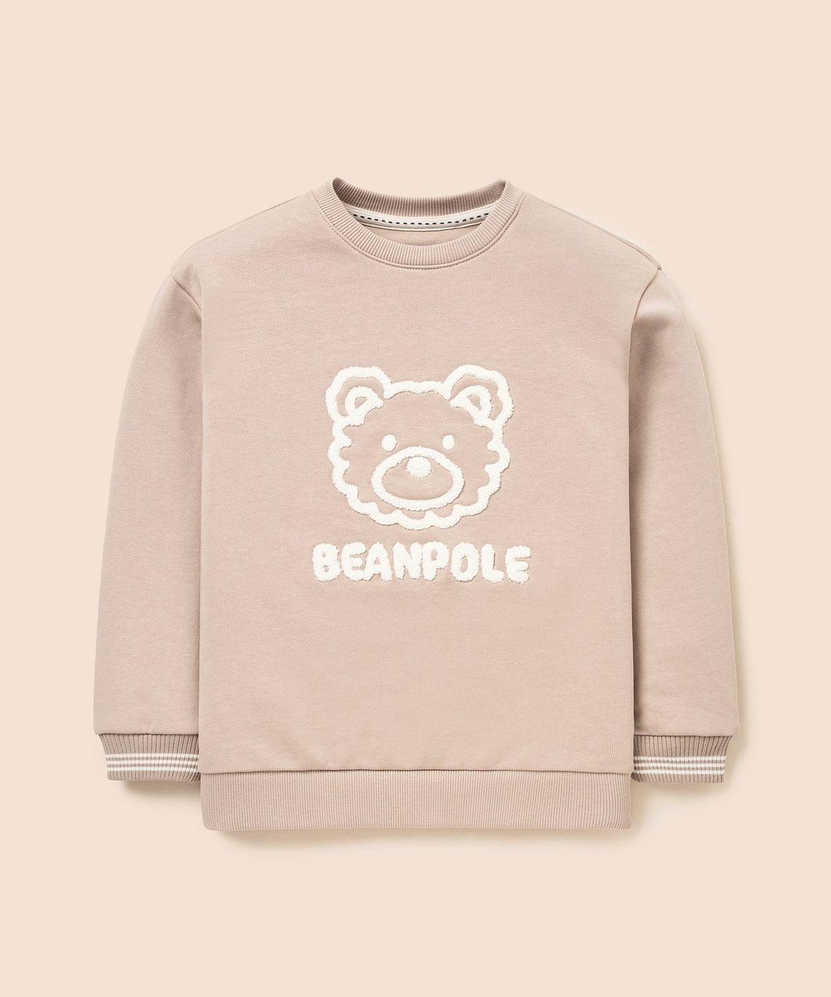 빈폴 키즈(BEANPOLE KIDS) 자수 곰돌이 폴키 스웨트 셔츠  베이지 (BI5X41U08A) (BI5X41U08A) (BI5X41U08A)