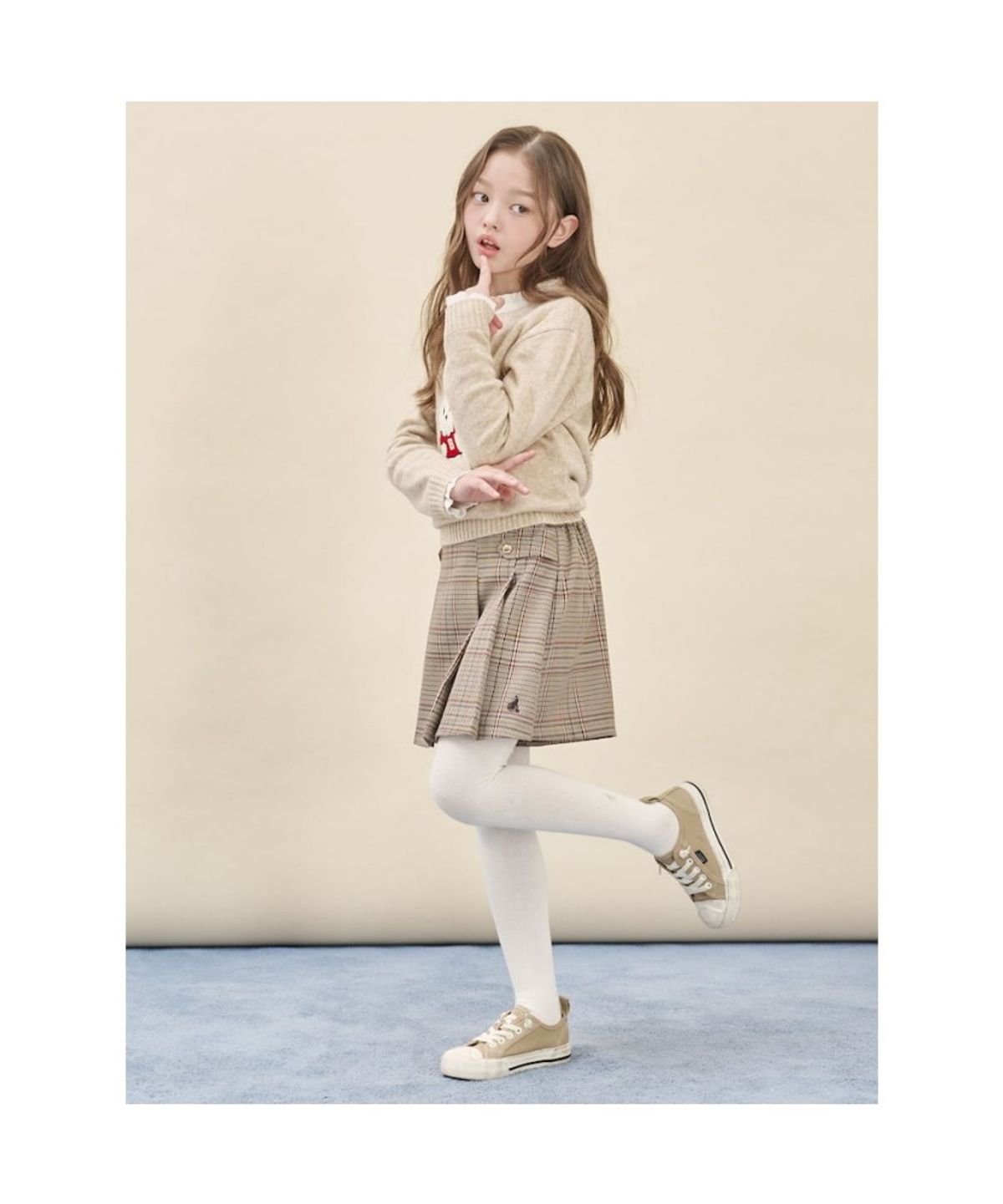 빈폴 키즈(BEANPOLE KIDS) 토끼 빙키 풀오버 니트  베이지 (BI5X51U01A)