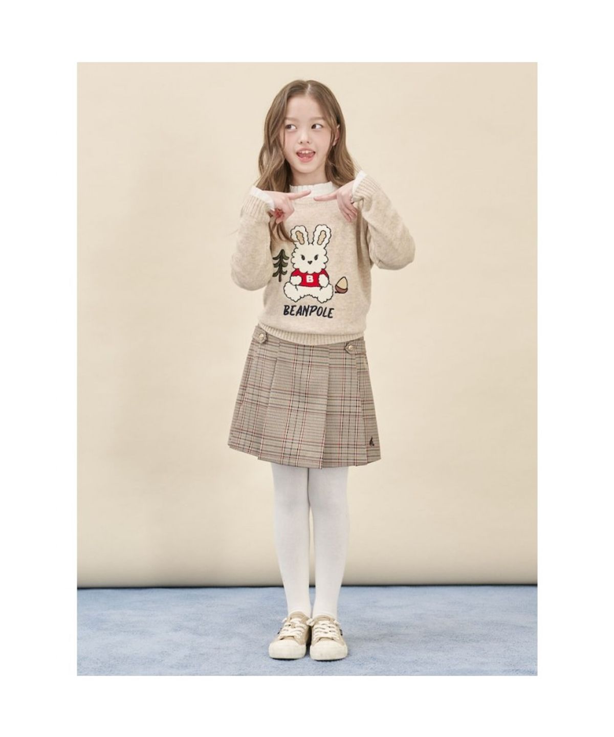 빈폴 키즈(BEANPOLE KIDS) 토끼 빙키 풀오버 니트  베이지 (BI5X51U01A)