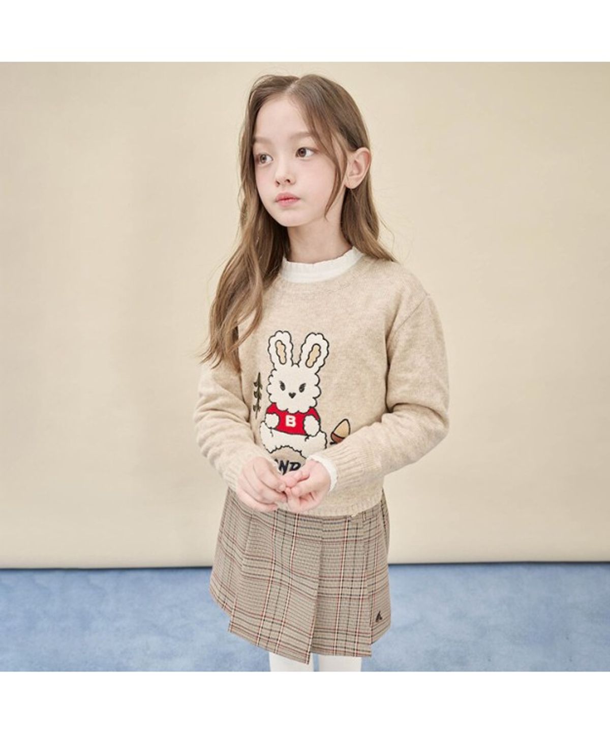 빈폴 키즈(BEANPOLE KIDS) 토끼 빙키 풀오버 니트  베이지 (BI5X51U01A)