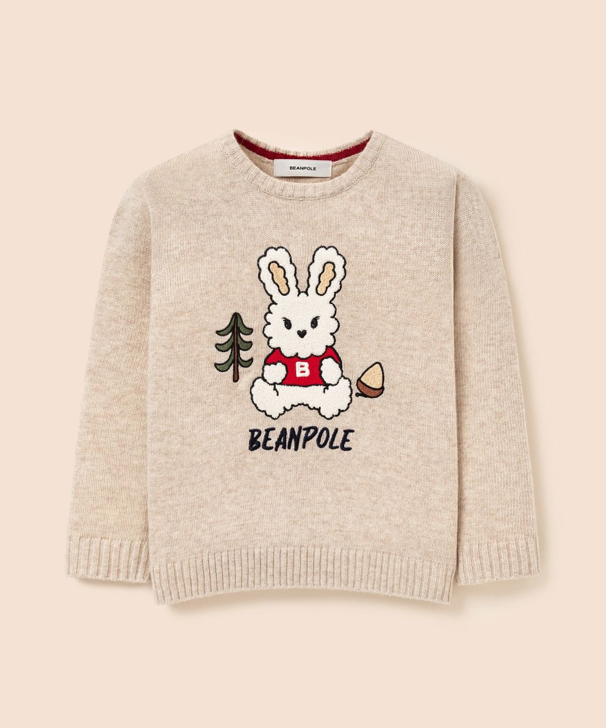빈폴 키즈(BEANPOLE KIDS) 토끼 빙키 풀오버 니트  베이지 (BI5X51U01A)