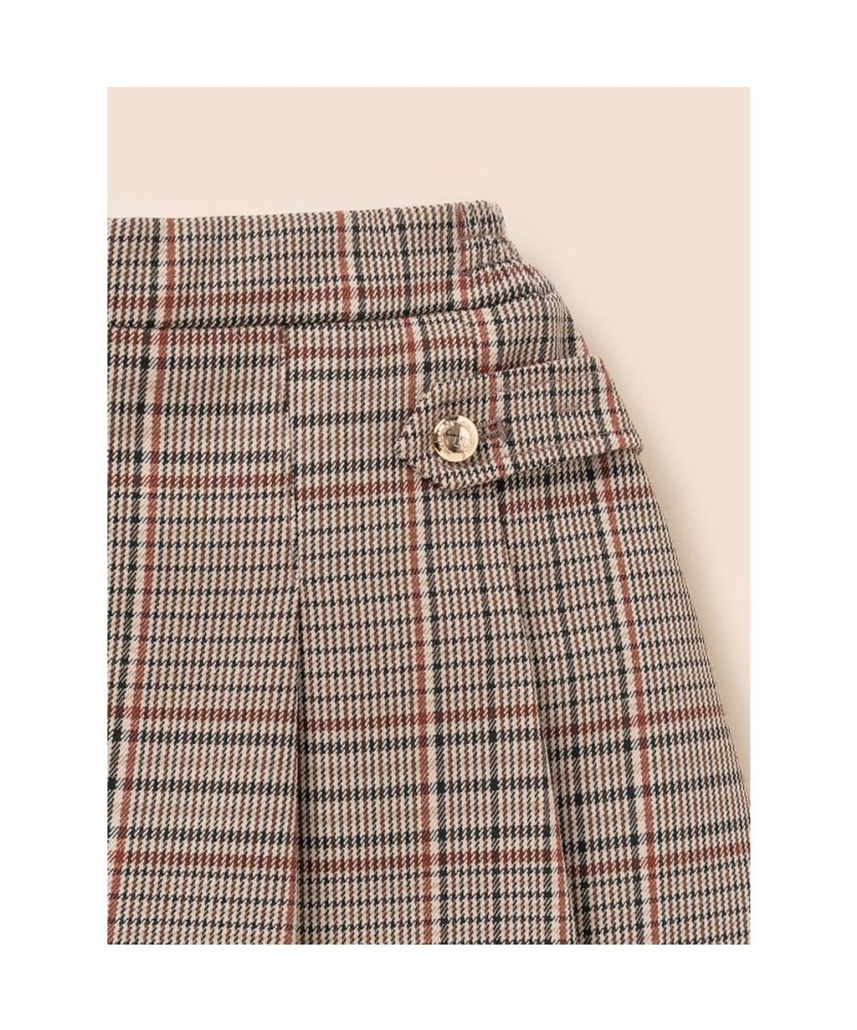 빈폴 키즈(BEANPOLE KIDS) 겨울 모직 스커트팬츠  브라운 (BI5X27G03D)