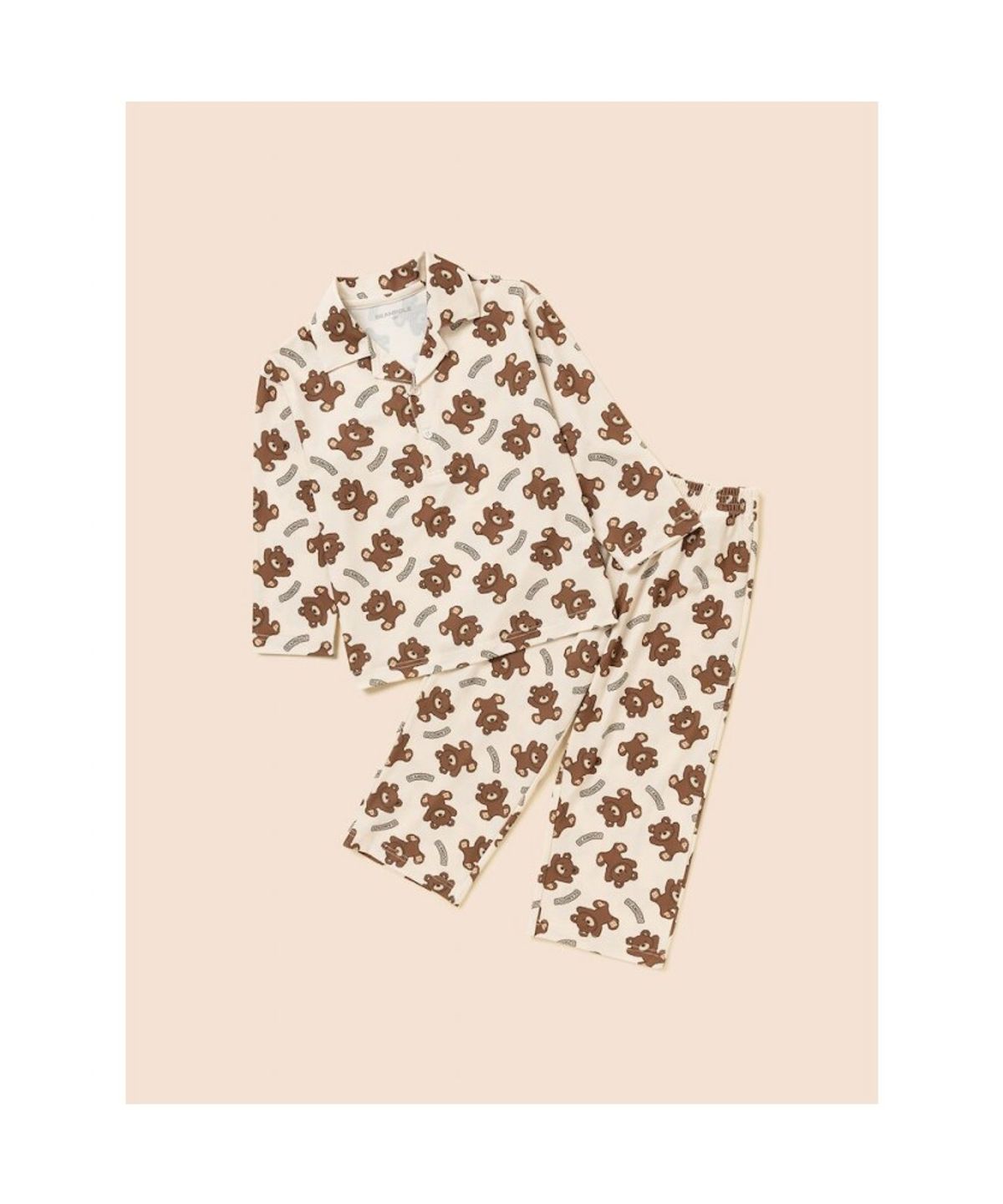 빈폴 키즈(BEANPOLE KIDS) 곰돌이 폴키 파자마 2PCS 상하 세트  아이보리 (BI5X41U060) (BI5X41U060)