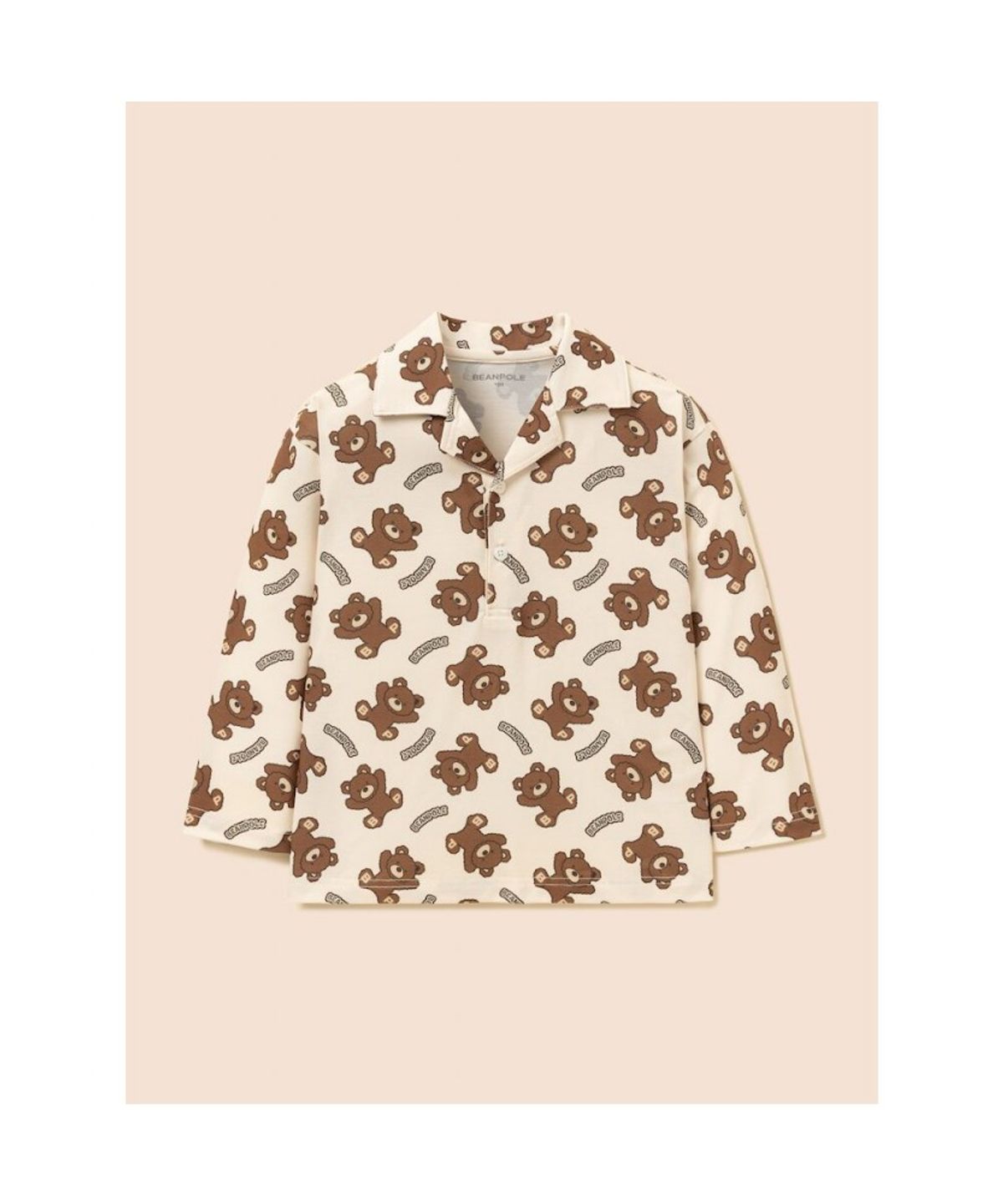 빈폴 키즈(BEANPOLE KIDS) 곰돌이 폴키 파자마 2PCS 상하 세트  아이보리 (BI5X41U060) (BI5X41U060)