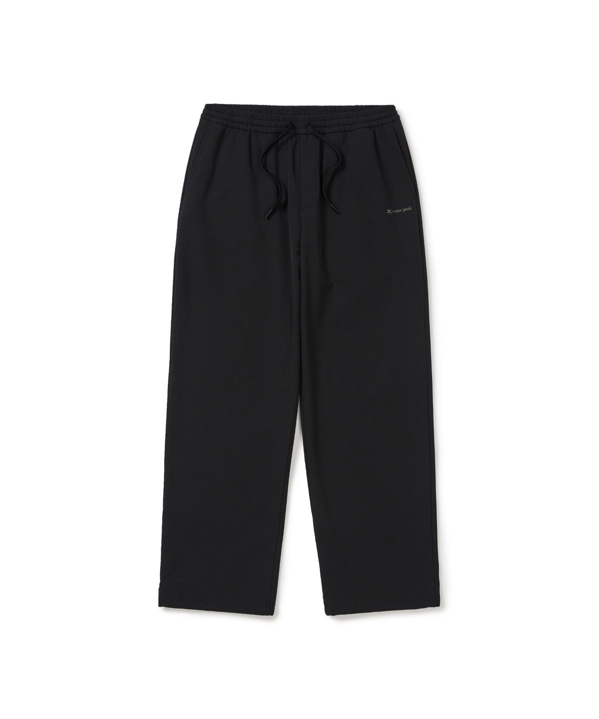 스노우피크 어패럴(SNOWPEAK APPAREL) 라고 기모 세미 와이드 팬츠 (S25WUTPT22) Black