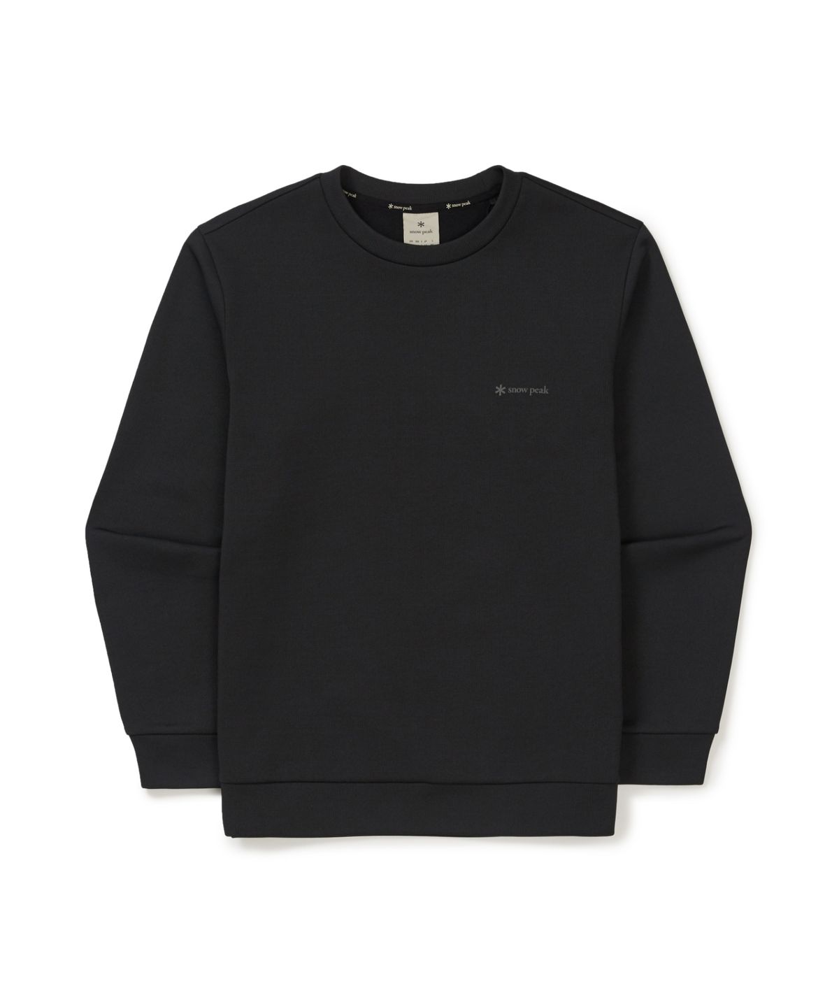 스노우피크 어패럴(SNOWPEAK APPAREL) 써밋그리드 맨투맨 (S25WMTHT30) Black
