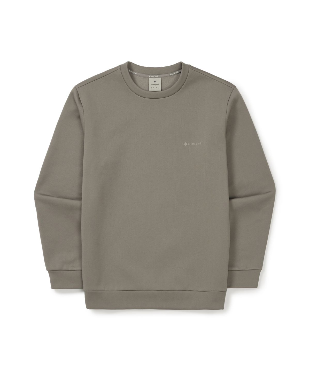 스노우피크 어패럴(SNOWPEAK APPAREL) 써밋그리드 맨투맨 (S25WMTHT30) Tan Gray