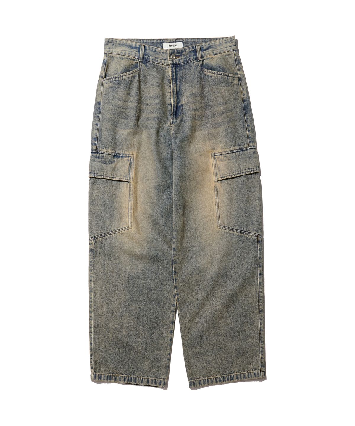 논타입(NONTYPE) POLYGON CARGO DENIM (VINTAGE BLUE)