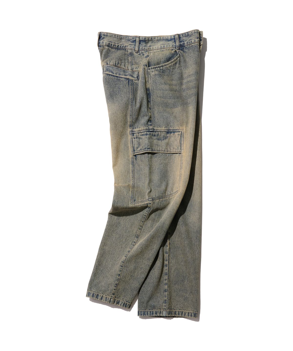 논타입(NONTYPE) POLYGON CARGO DENIM (VINTAGE BLUE)