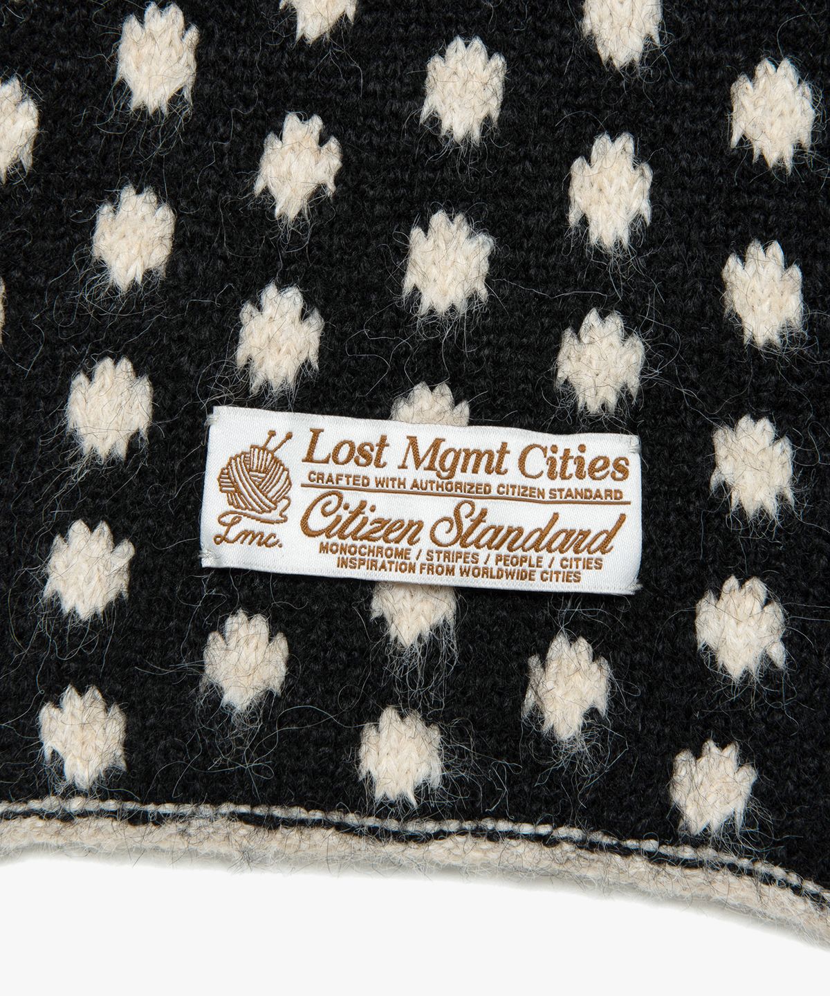 엘엠씨(LMC) DOT KNIT MUFFLER black