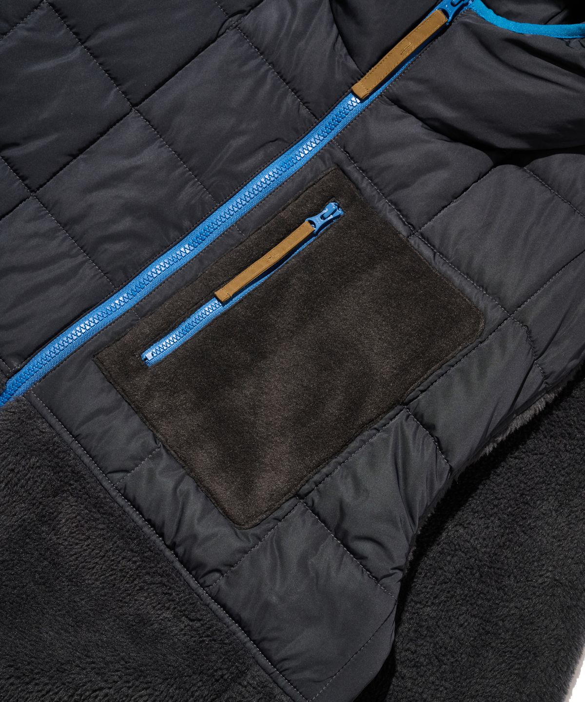 논타입(NONTYPE) QUILTED FLEECE BOMBER (BLACK)