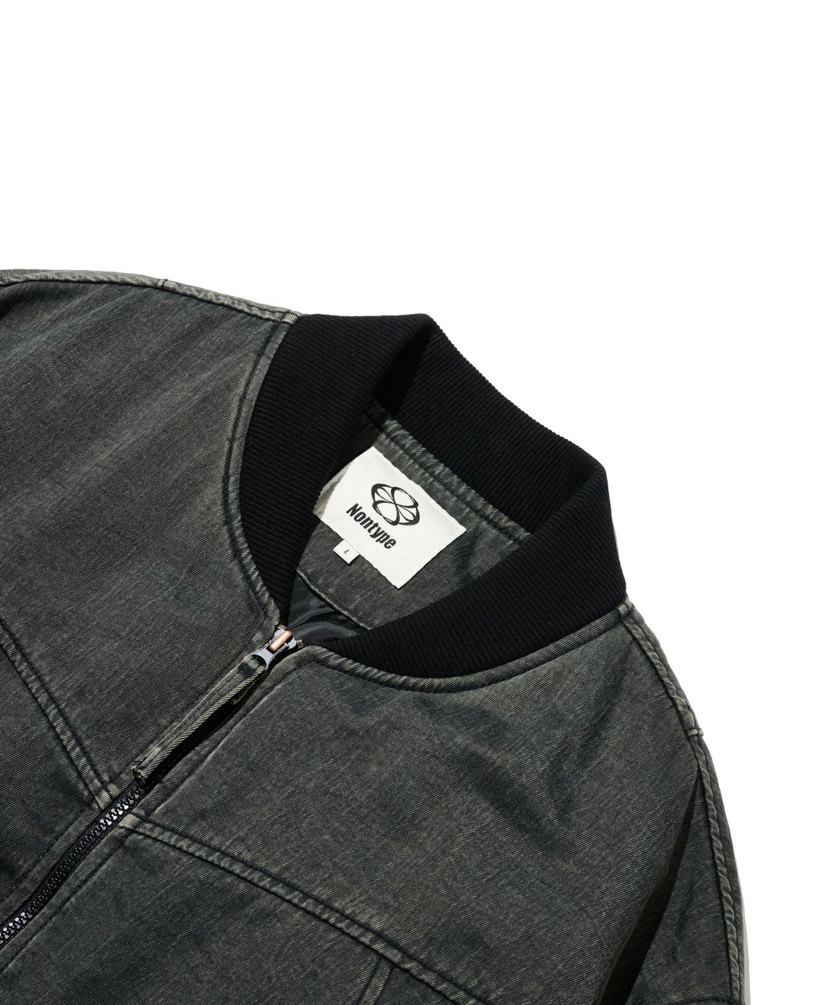 논타입(NONTYPE) SECTOR WASHED MA-1 BOMBER (CHARCOAL)