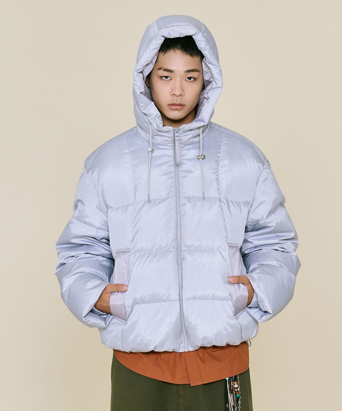 논타입(NONTYPE) CONTRAST COMFY DOWN PARKA (GREY)