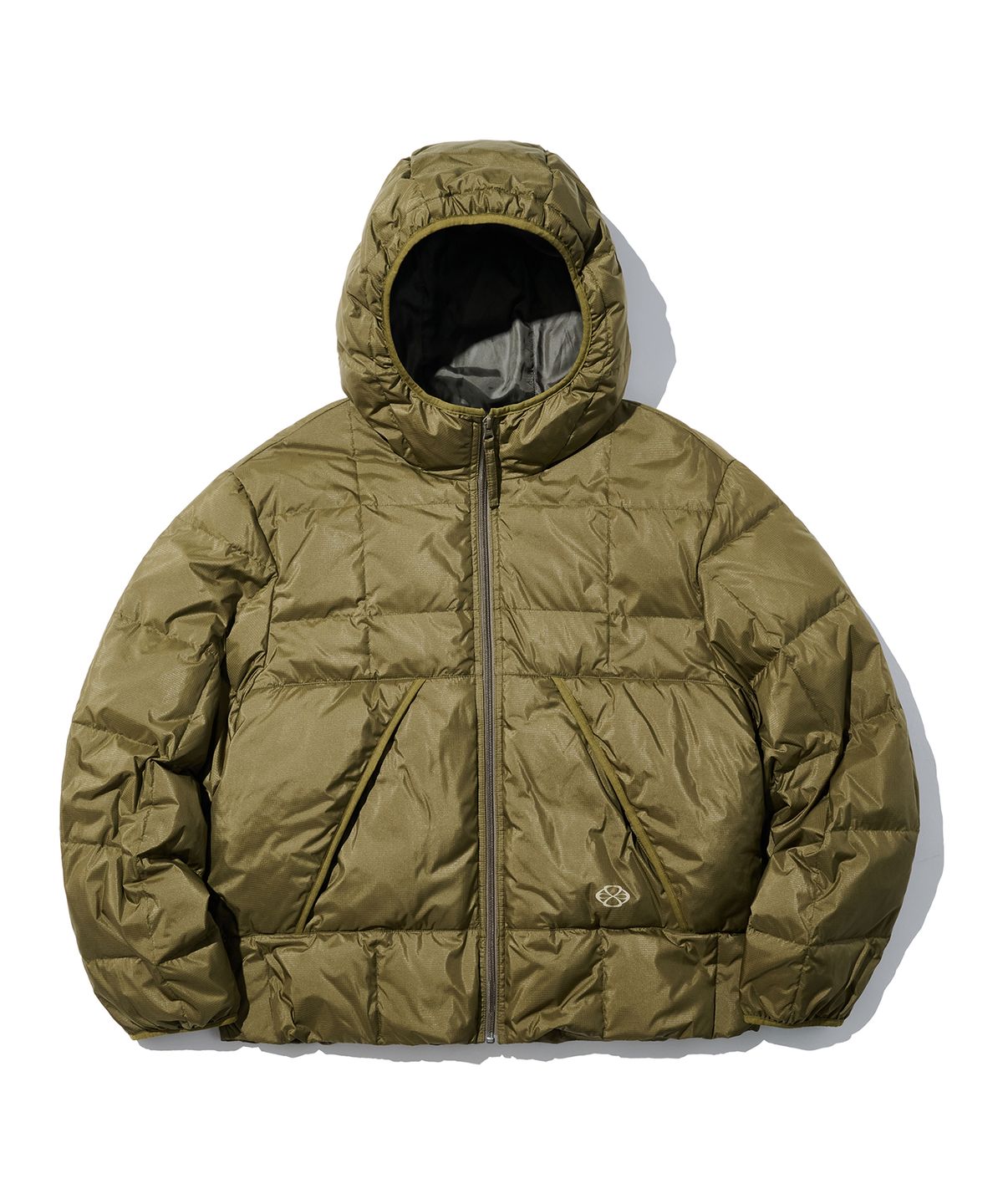 논타입(NONTYPE) BLOCK SHELL DOWN JUMPER (KHAKI)