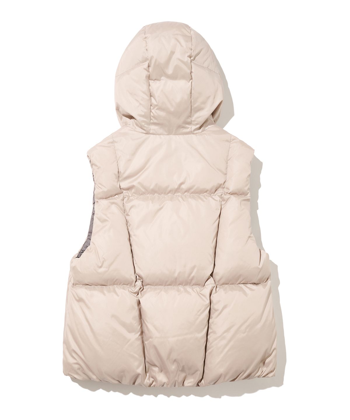 논타입(NONTYPE) NARROW SHELL DOWN VEST (BEIGE)