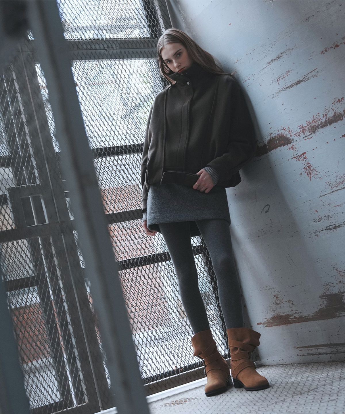레이첼콕스(RACHEL COX) Seraphine Suede  Middle Boots_RCB060B