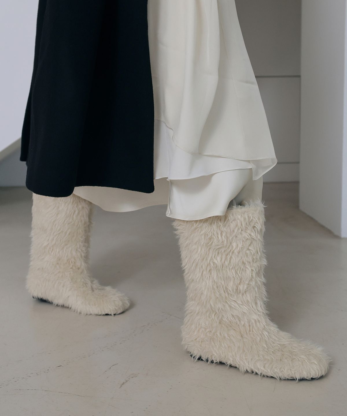 에퓨레(EPURE) NOSI Fur Boots (2color)
