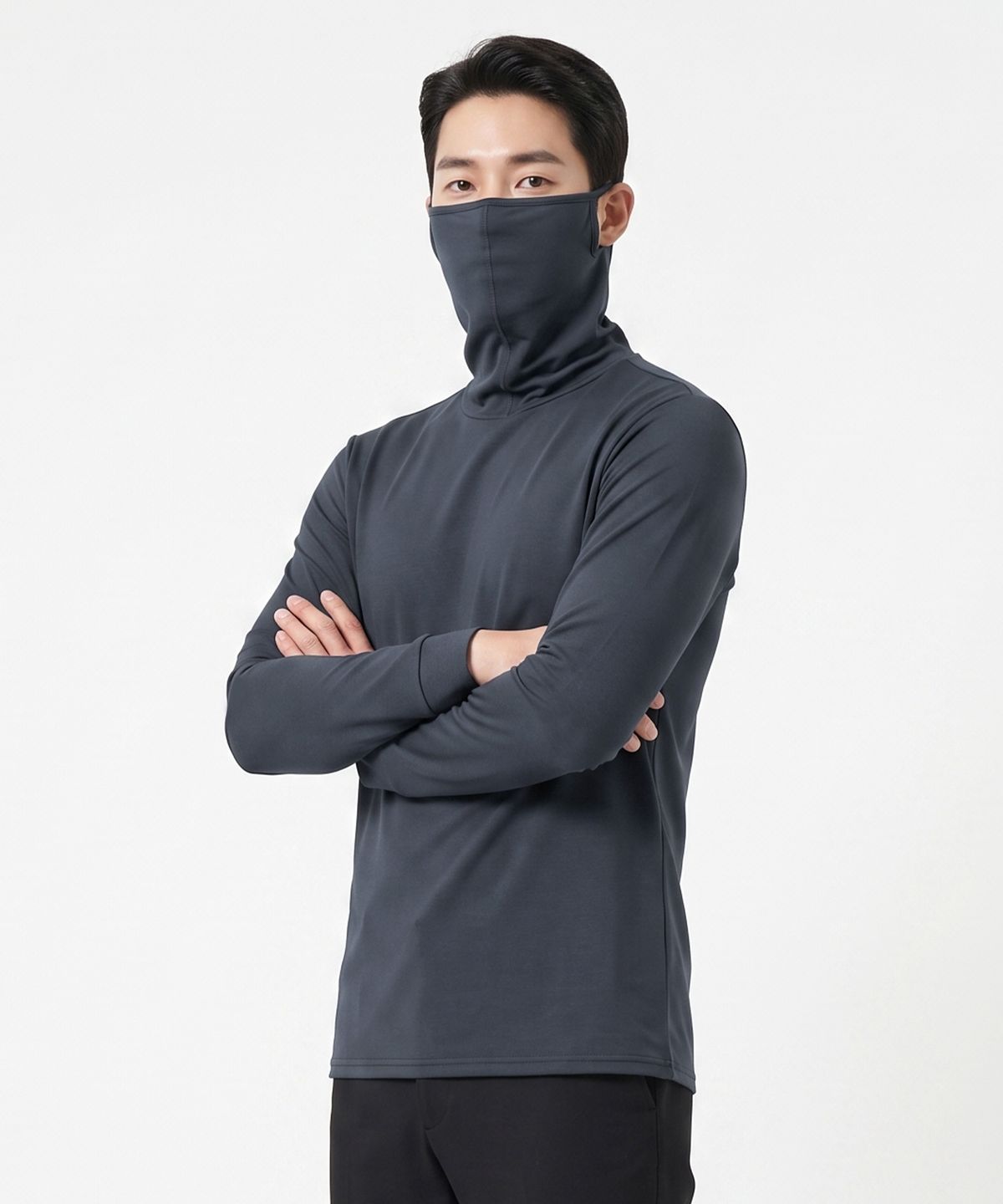 이지바이(EZBUY) 웜마스터 남성 약기모 마스크넥 티셔츠 5 Colors