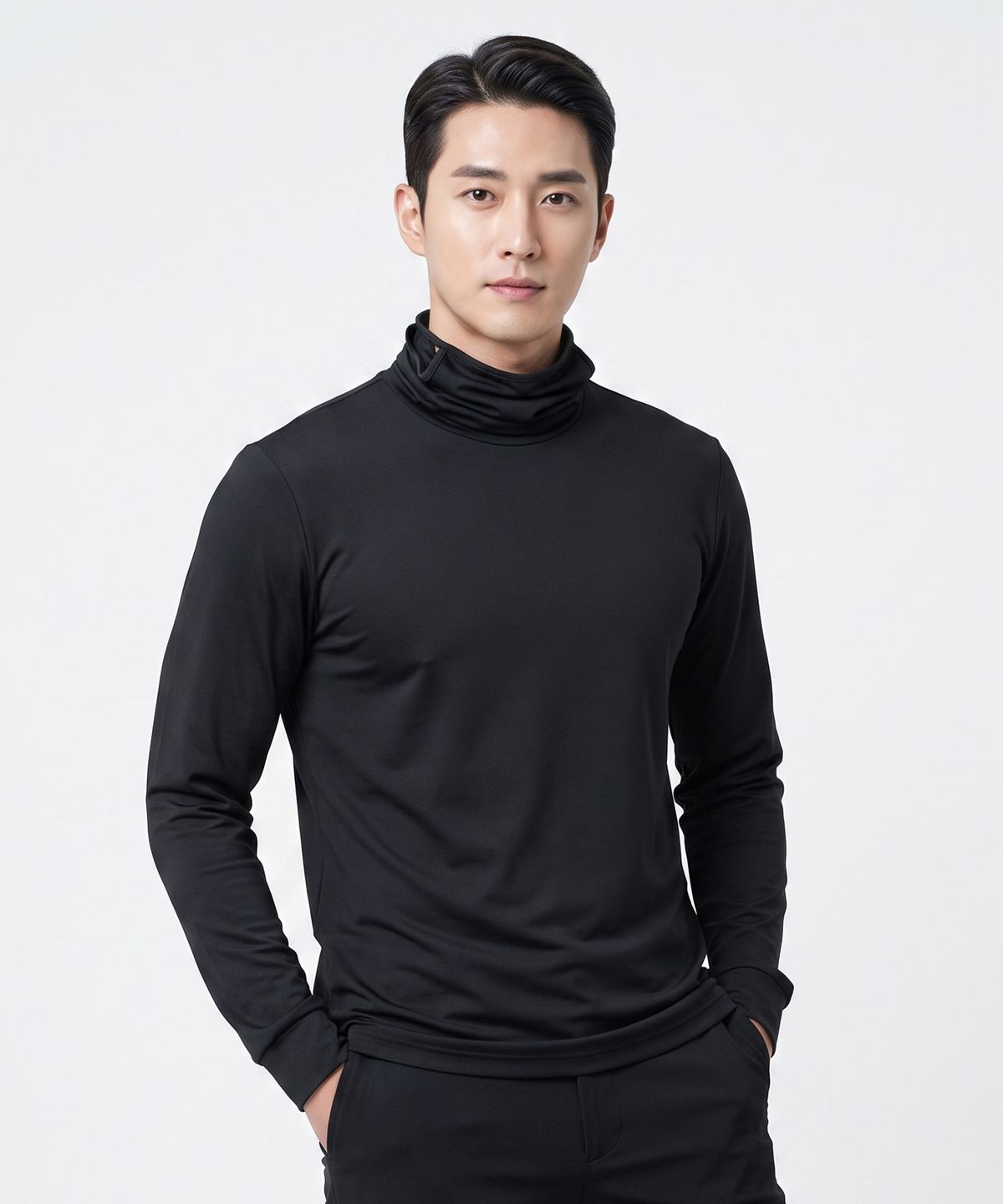 이지바이(EZBUY) 웜마스터 남성 약기모 마스크넥 티셔츠 5 Colors