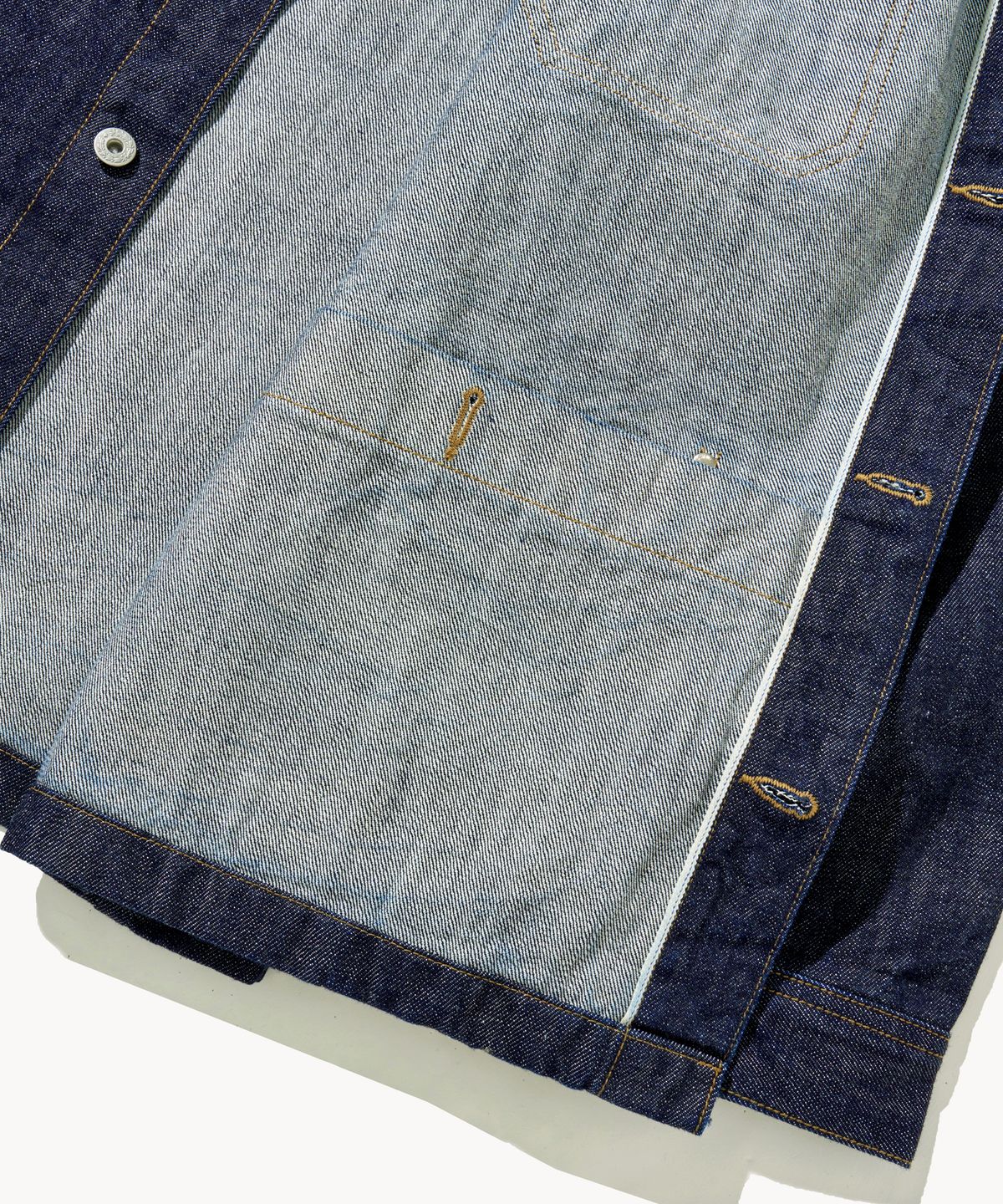 덴메이드(DENMADE) Selvedge Work Jacket (Mid Indigo)