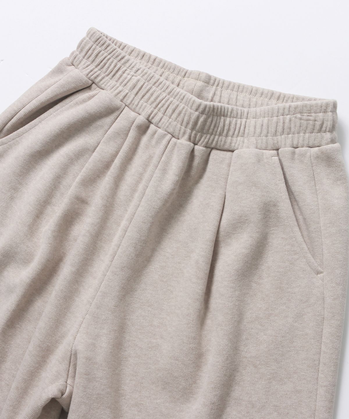 애드호크(ADHOC) 남성 기모 원턱 와이드 팬츠 (LT-BEIGE) (HBALP49)