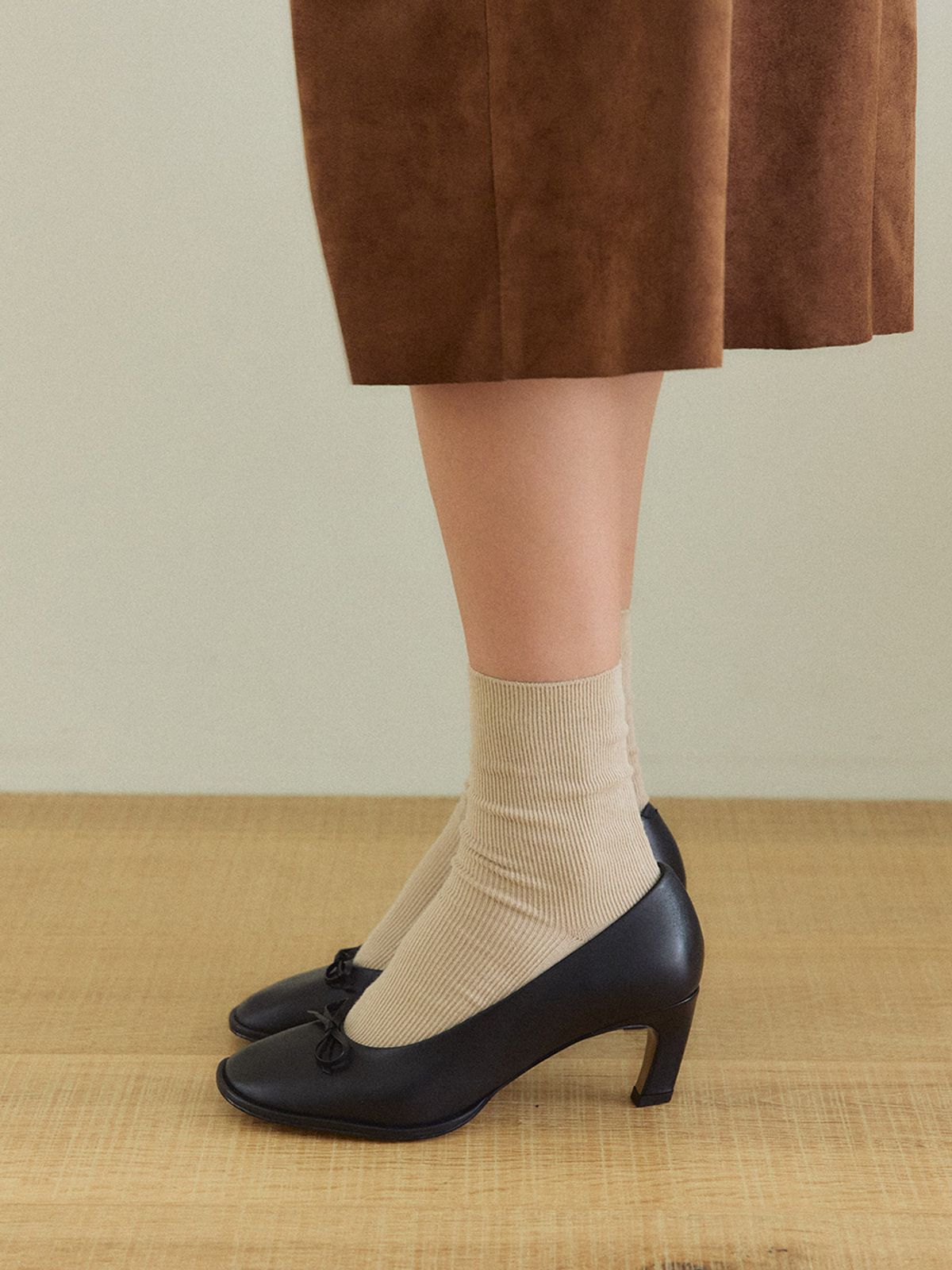 더조히(THE JOHI) Edith Ribbon Pumps_6CM_2 Colors
