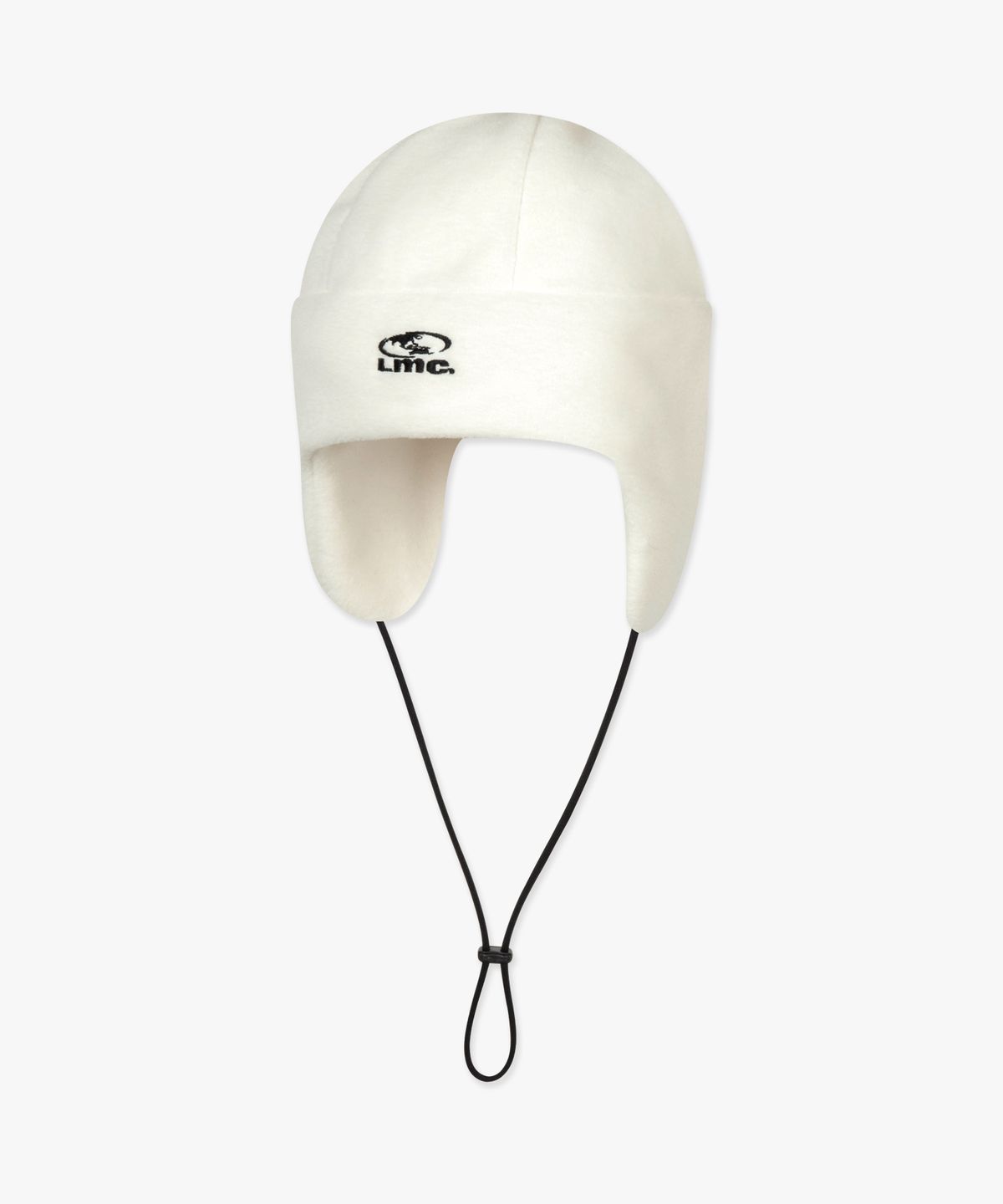 엘엠씨(LMC) OVAL GLOBE FLEECE EARFLAP BEANIE ivory