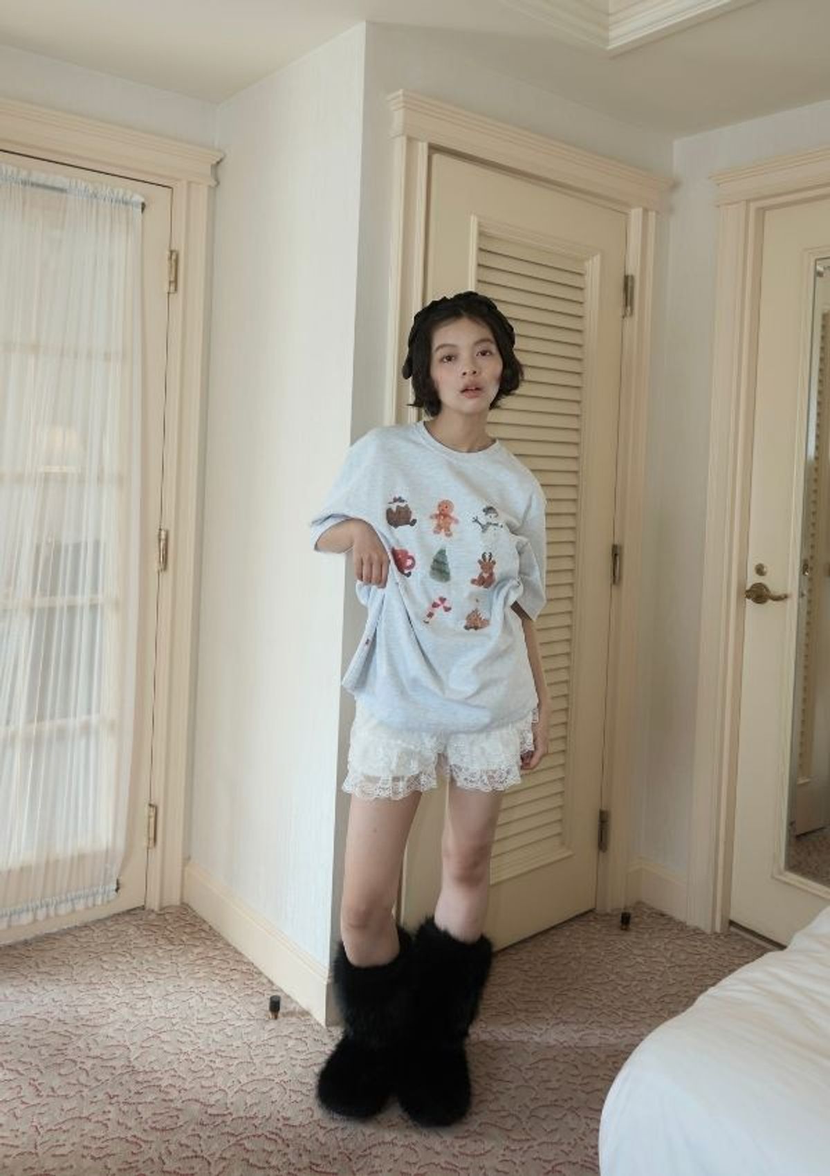 로지(ROSIE) Christmas Edition Tee/Grey