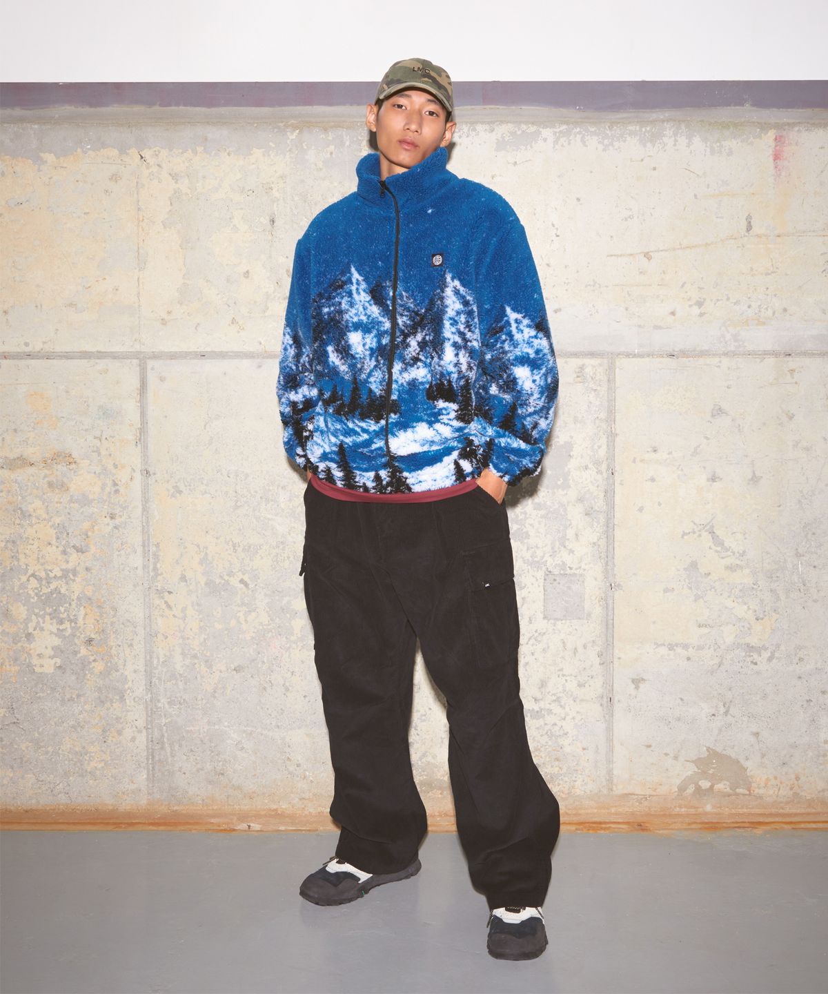 엘엠씨(LMC) LMC SNOW VILLAGE BOA FLEECE JACKET blue