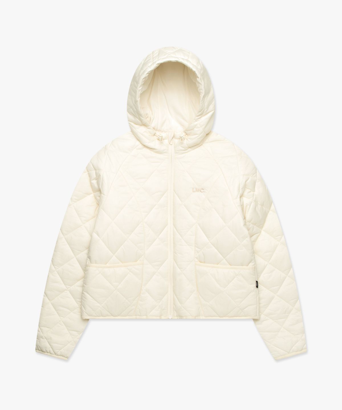 엘엠씨(LMC) WM OG QUILTED HOODIE JACKET ivory