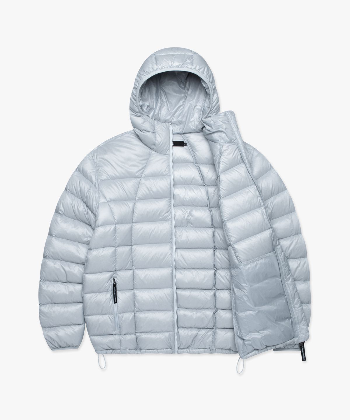 엘엠씨(LMC) OVAL GLOBE LIGHT WEIGHT HOODED DOWN JACKET light gray