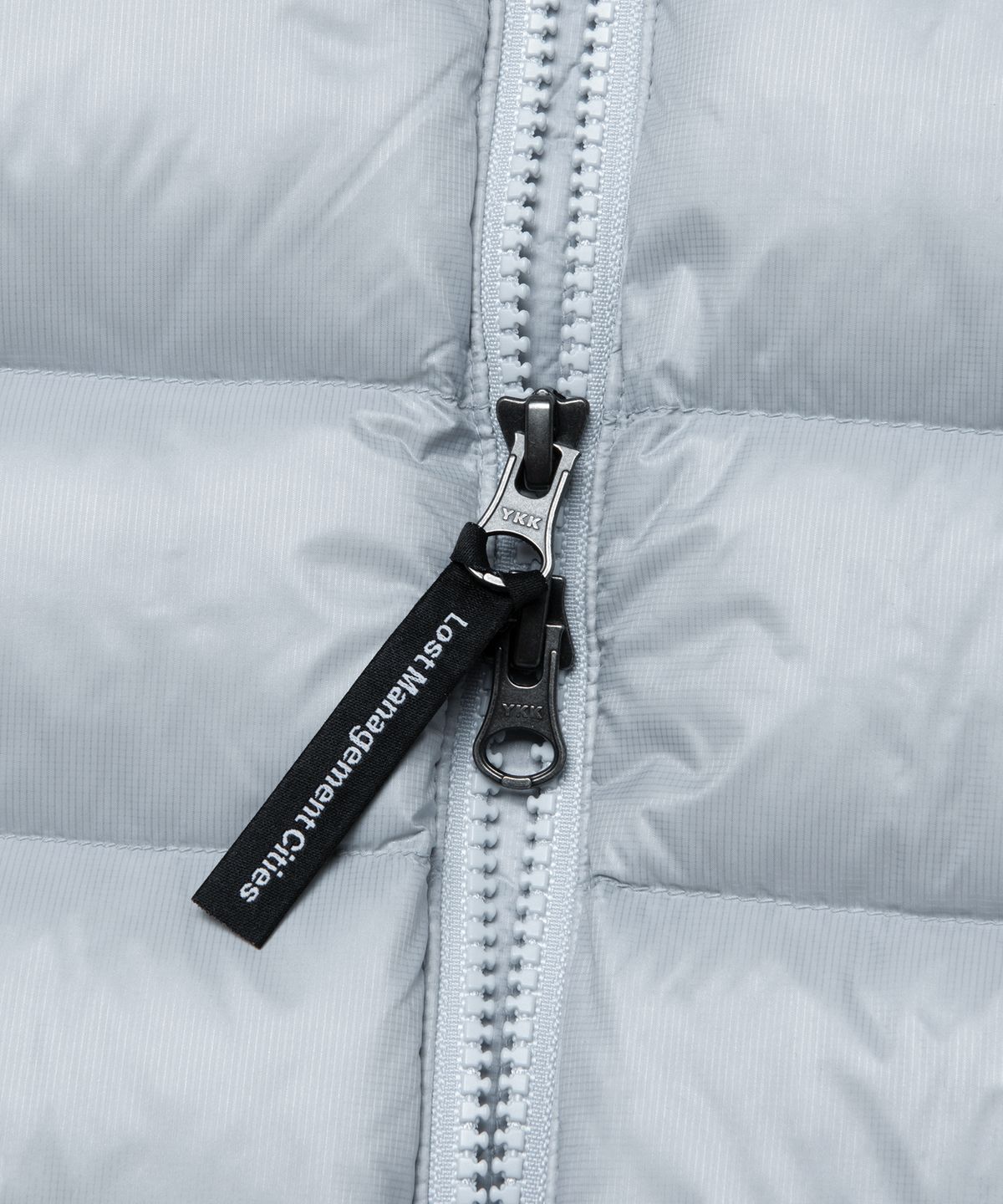 엘엠씨(LMC) OVAL GLOBE LIGHT WEIGHT HOODED DOWN JACKET light gray