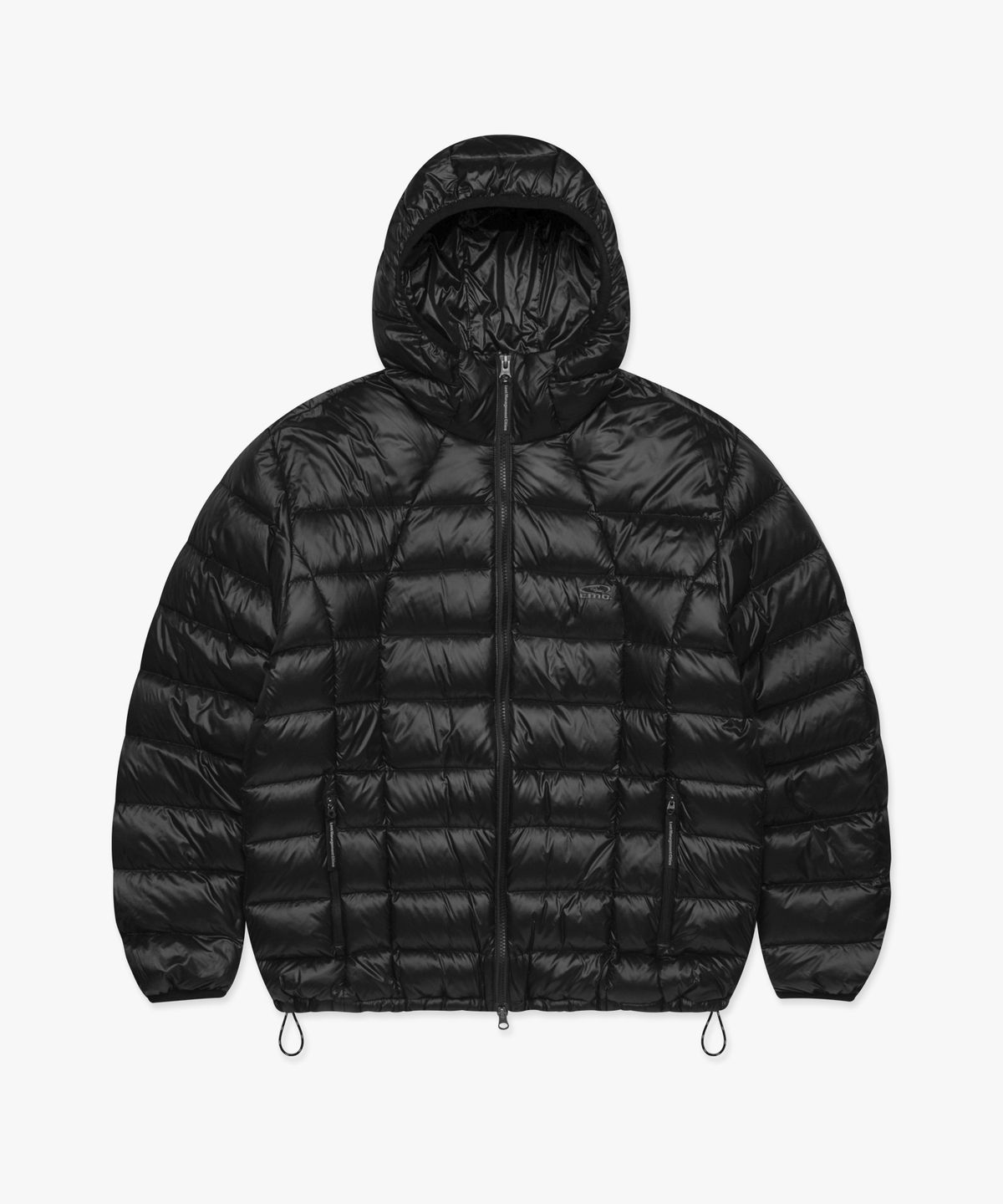 엘엠씨(LMC) OVAL GLOBE LIGHT WEIGHT HOODED DOWN JACKET black