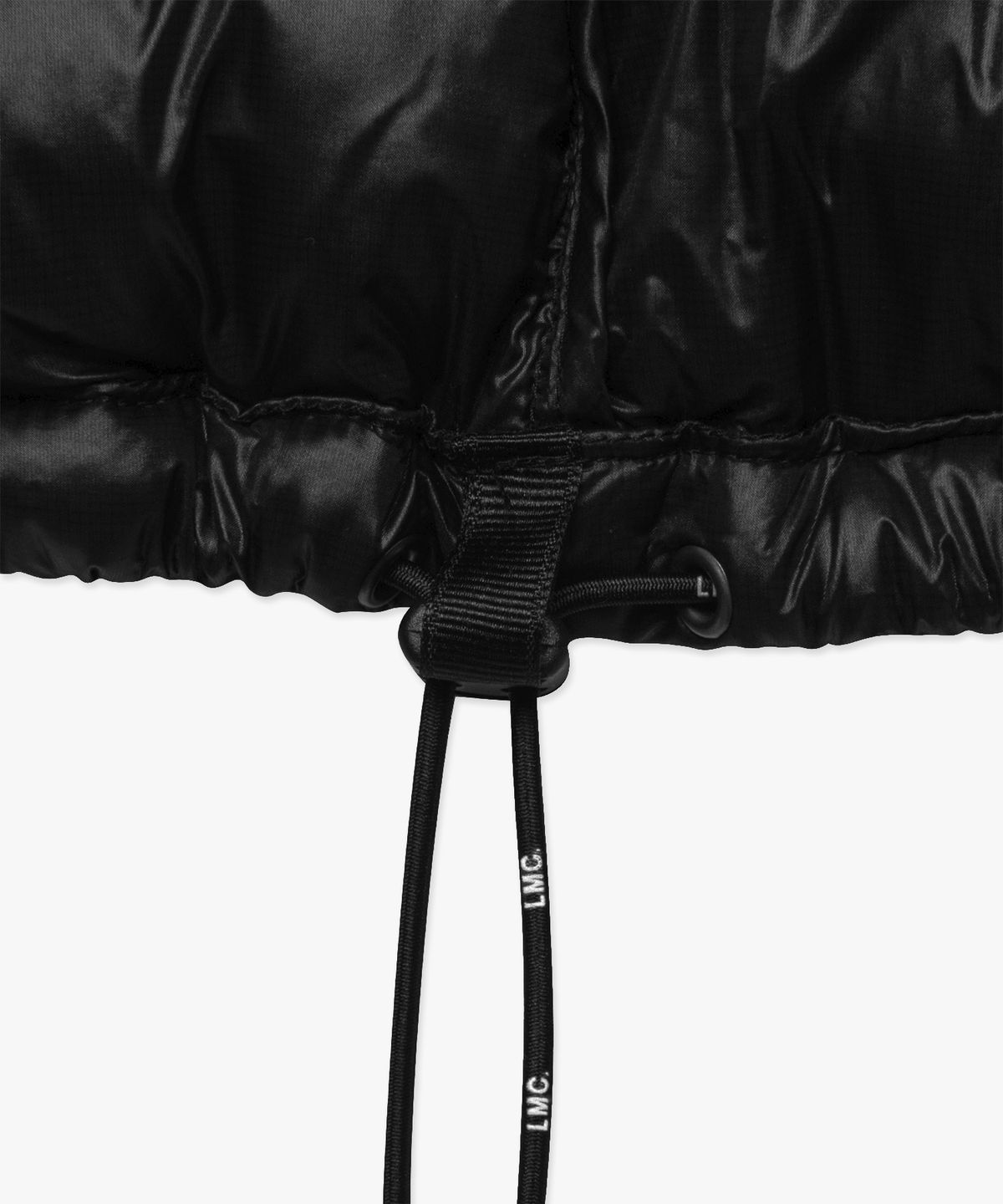 엘엠씨(LMC) OVAL GLOBE LIGHT WEIGHT HOODED DOWN JACKET black