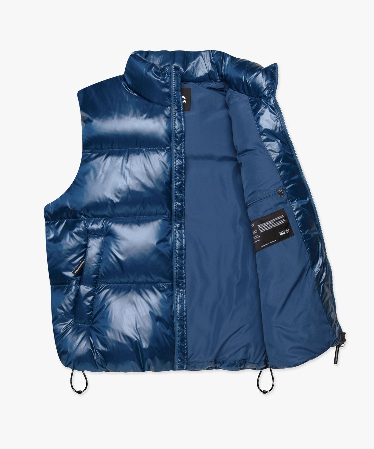 엘엠씨(LMC) OG GLOSSY PUFFER DUCK DOWN VEST blue