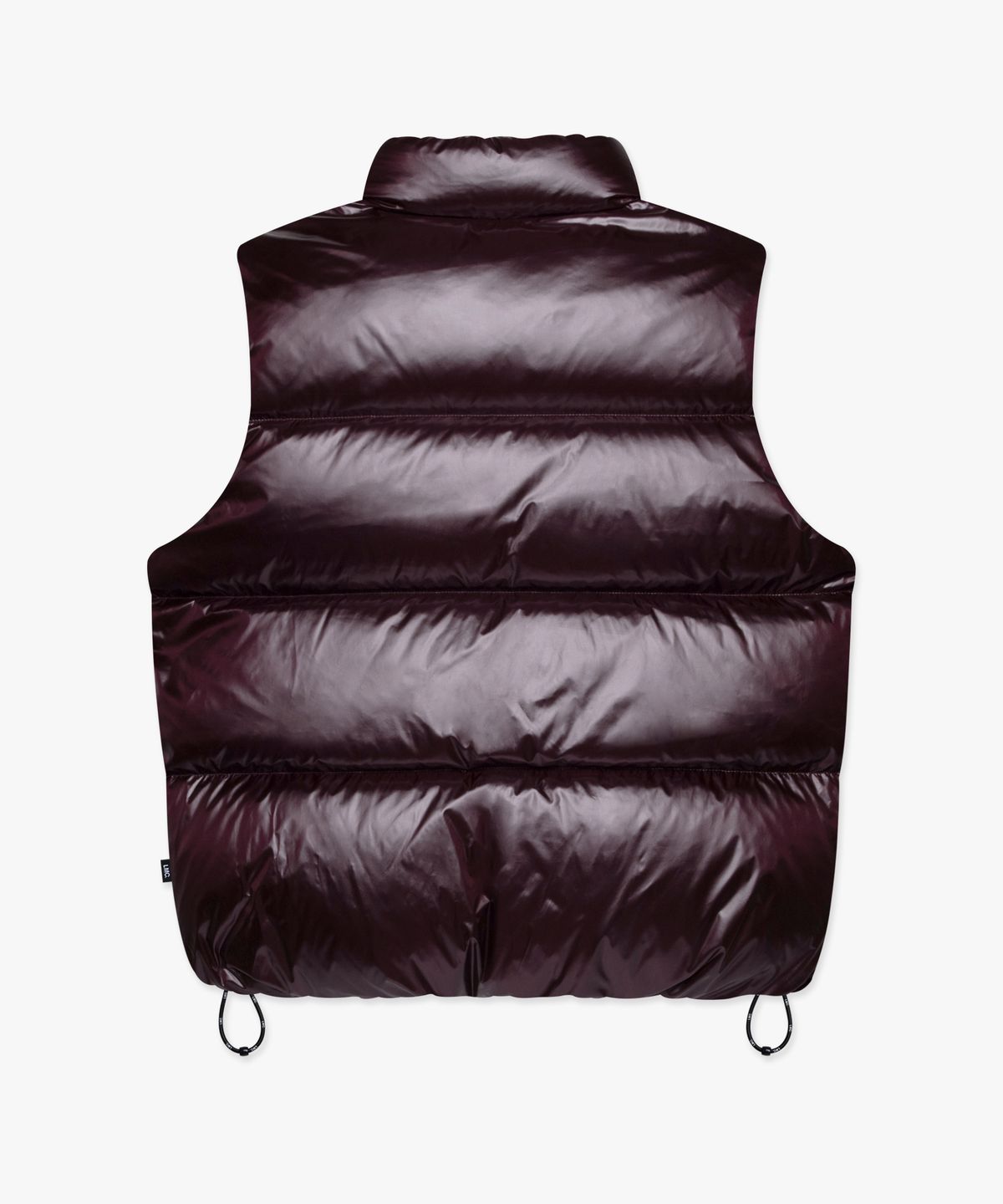 엘엠씨(LMC) OG GLOSSY PUFFER DUCK DOWN VEST burgundy