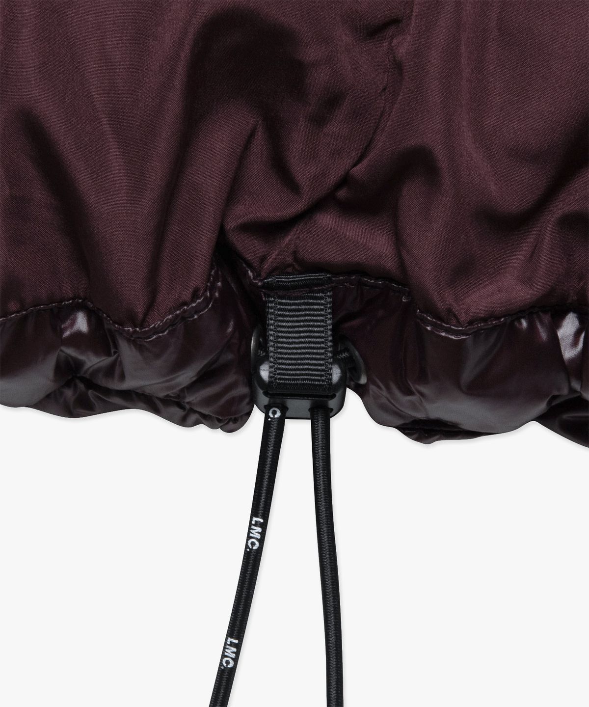 엘엠씨(LMC) OG GLOSSY PUFFER DUCK DOWN VEST burgundy
