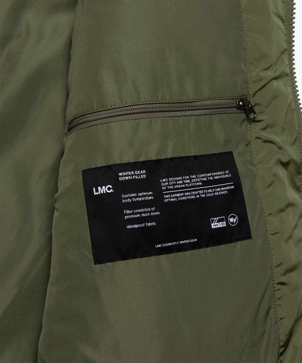 엘엠씨(LMC) OG PUFFER DUCK DOWN VEST olive