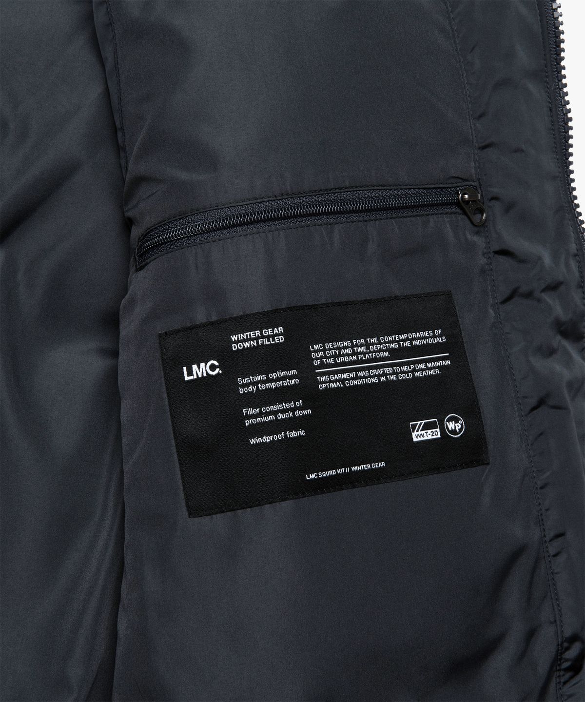 엘엠씨(LMC) OG PUFFER DUCK DOWN VEST charcoal