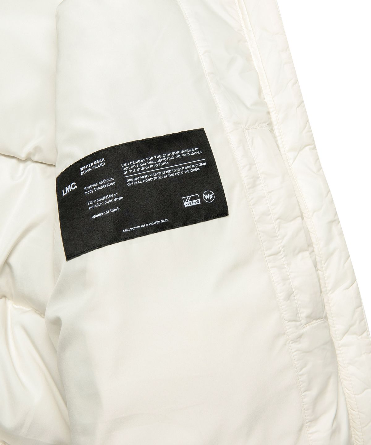 엘엠씨(LMC) WM OG CROP PUFFER DUCK DOWN PARKA cream