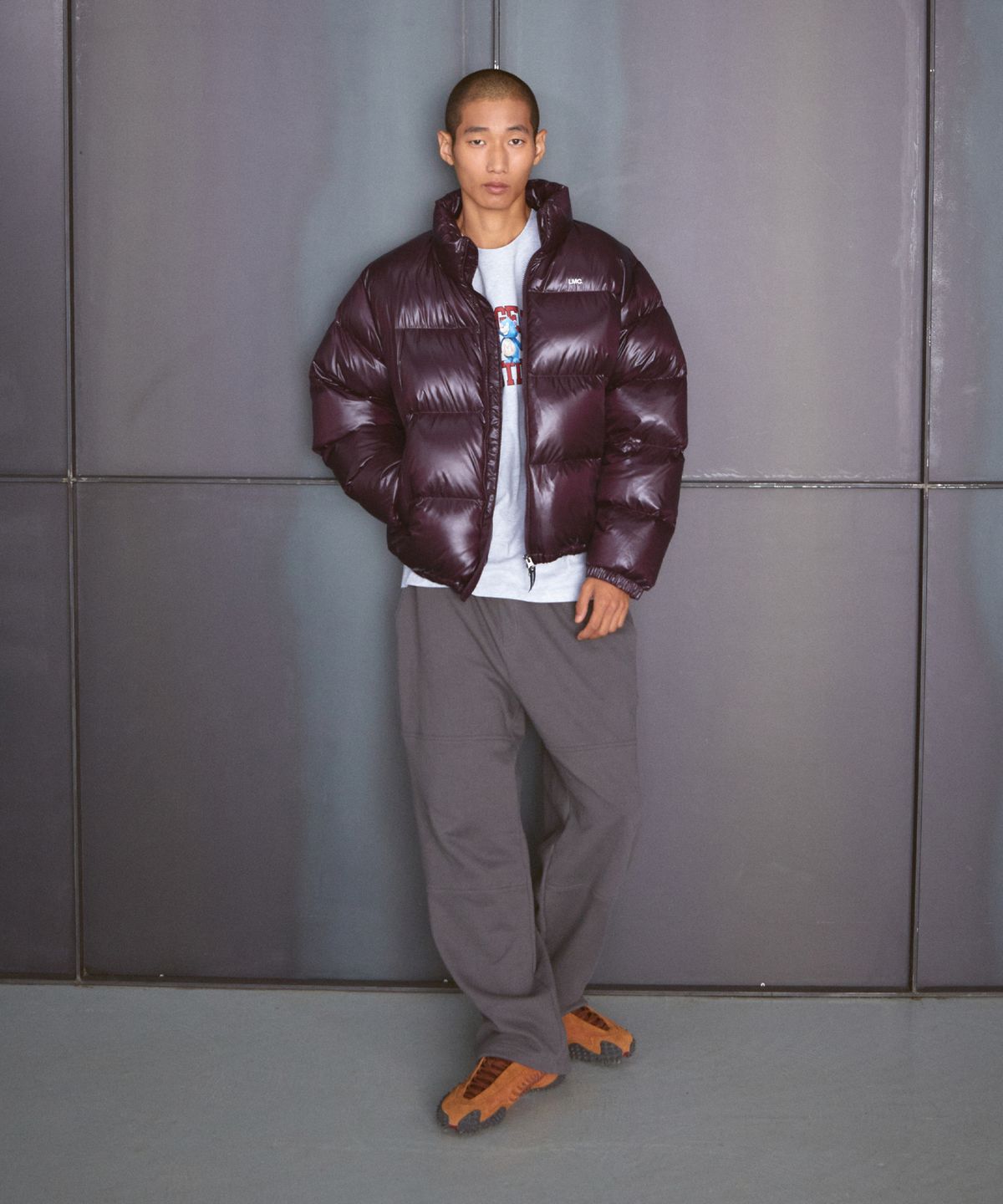 엘엠씨(LMC) OG GLOSSY PUFFER DUCK DOWN PARKA blue