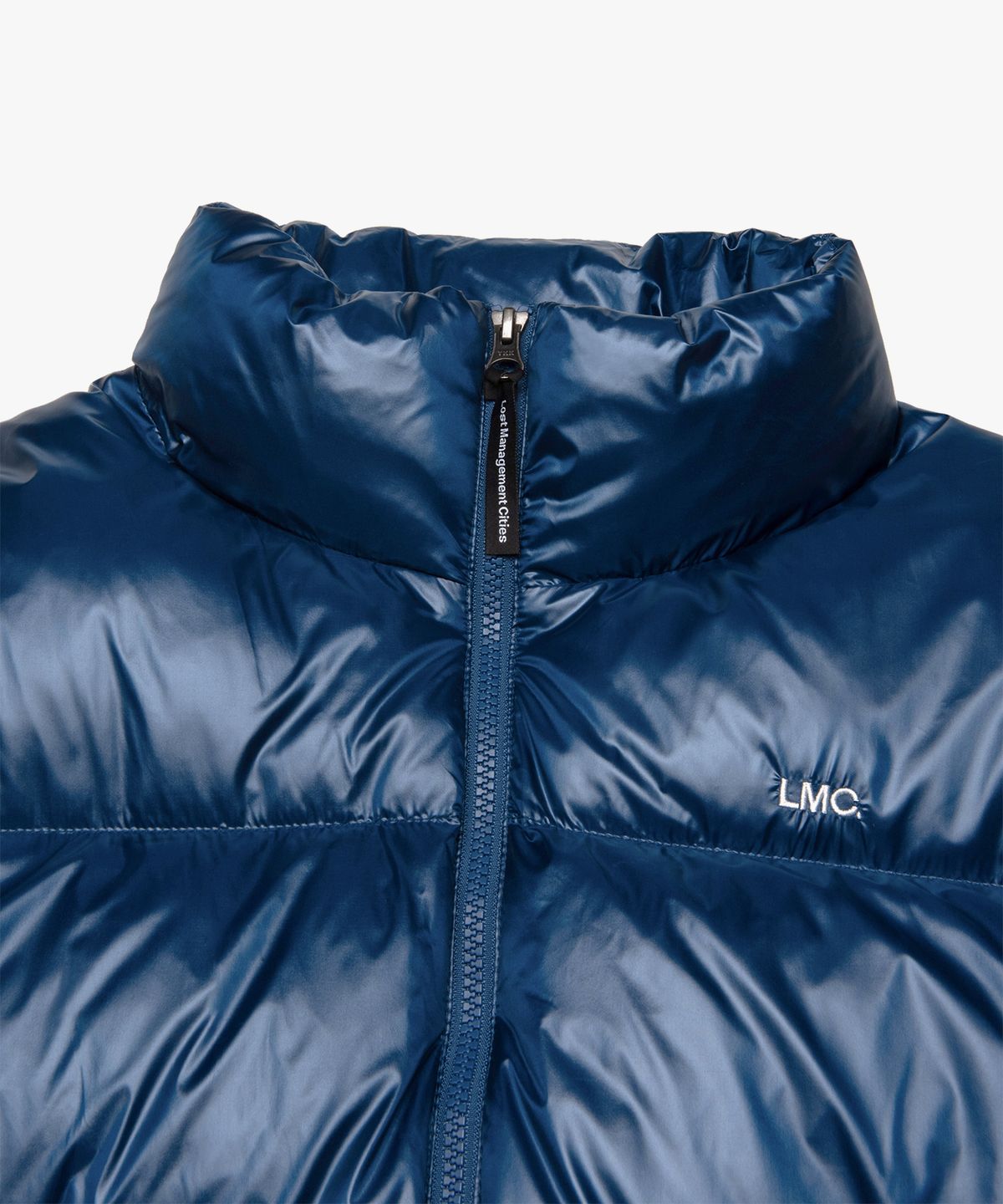 엘엠씨(LMC) OG GLOSSY PUFFER DUCK DOWN PARKA blue