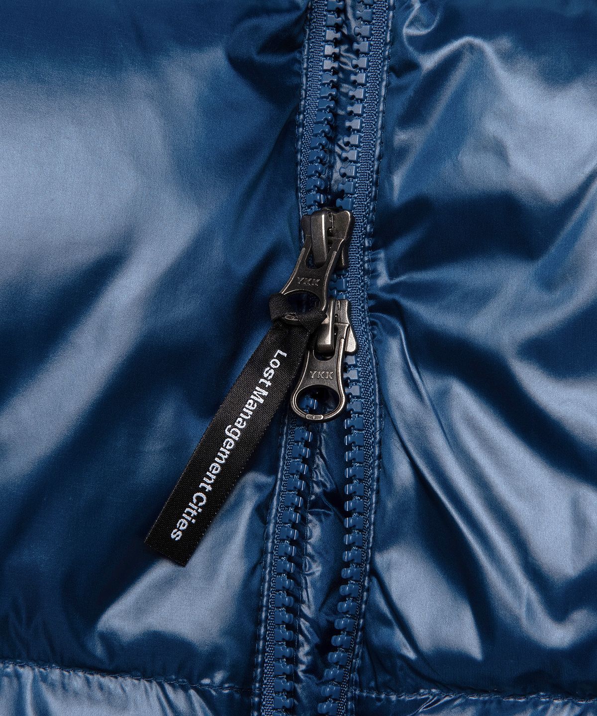 엘엠씨(LMC) OG GLOSSY PUFFER DUCK DOWN PARKA blue