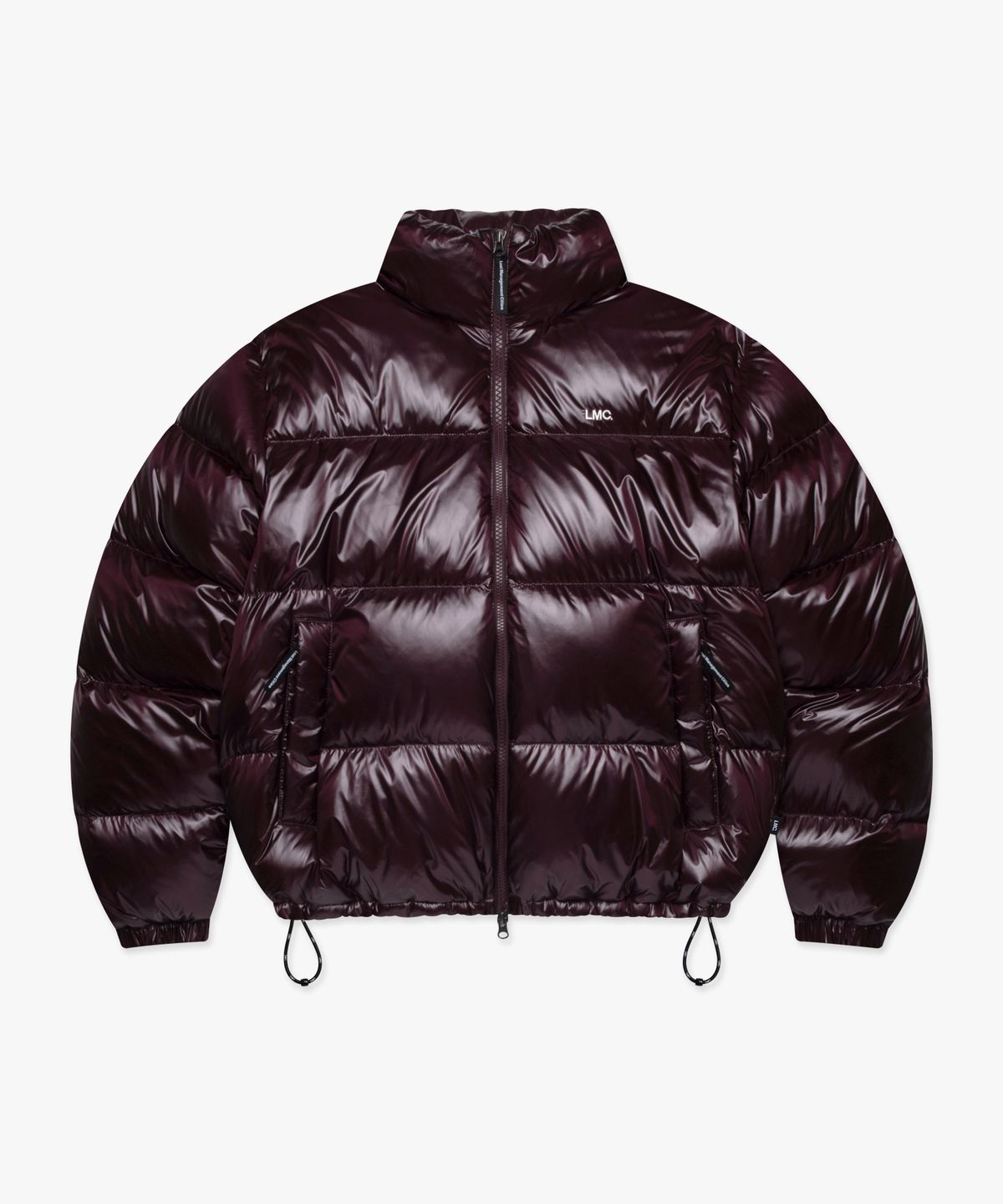 엘엠씨(LMC) OG GLOSSY PUFFER DUCK DOWN PARKA burgundy